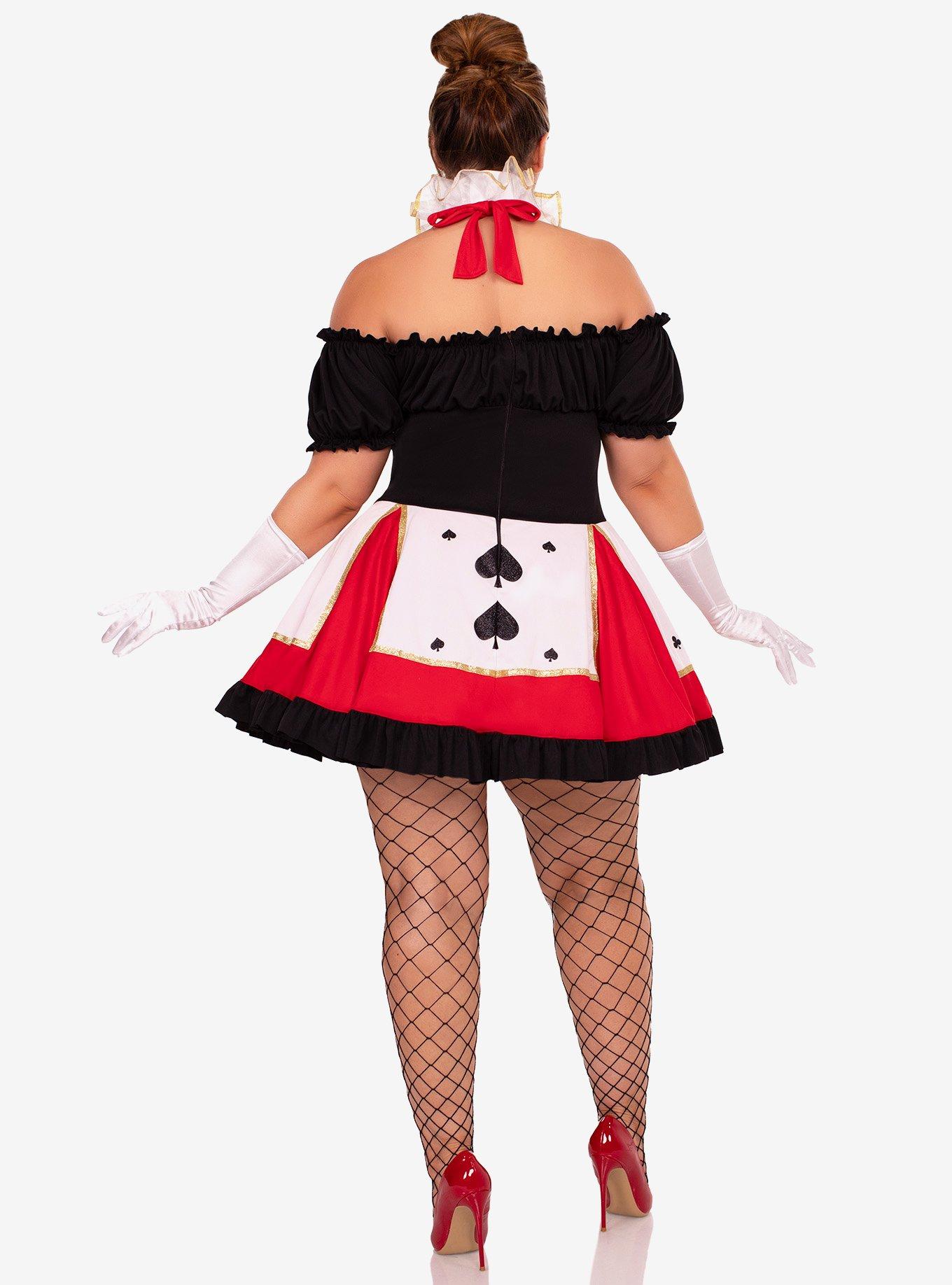 Pretty Playing Card Plus Size Costume, , hi-res