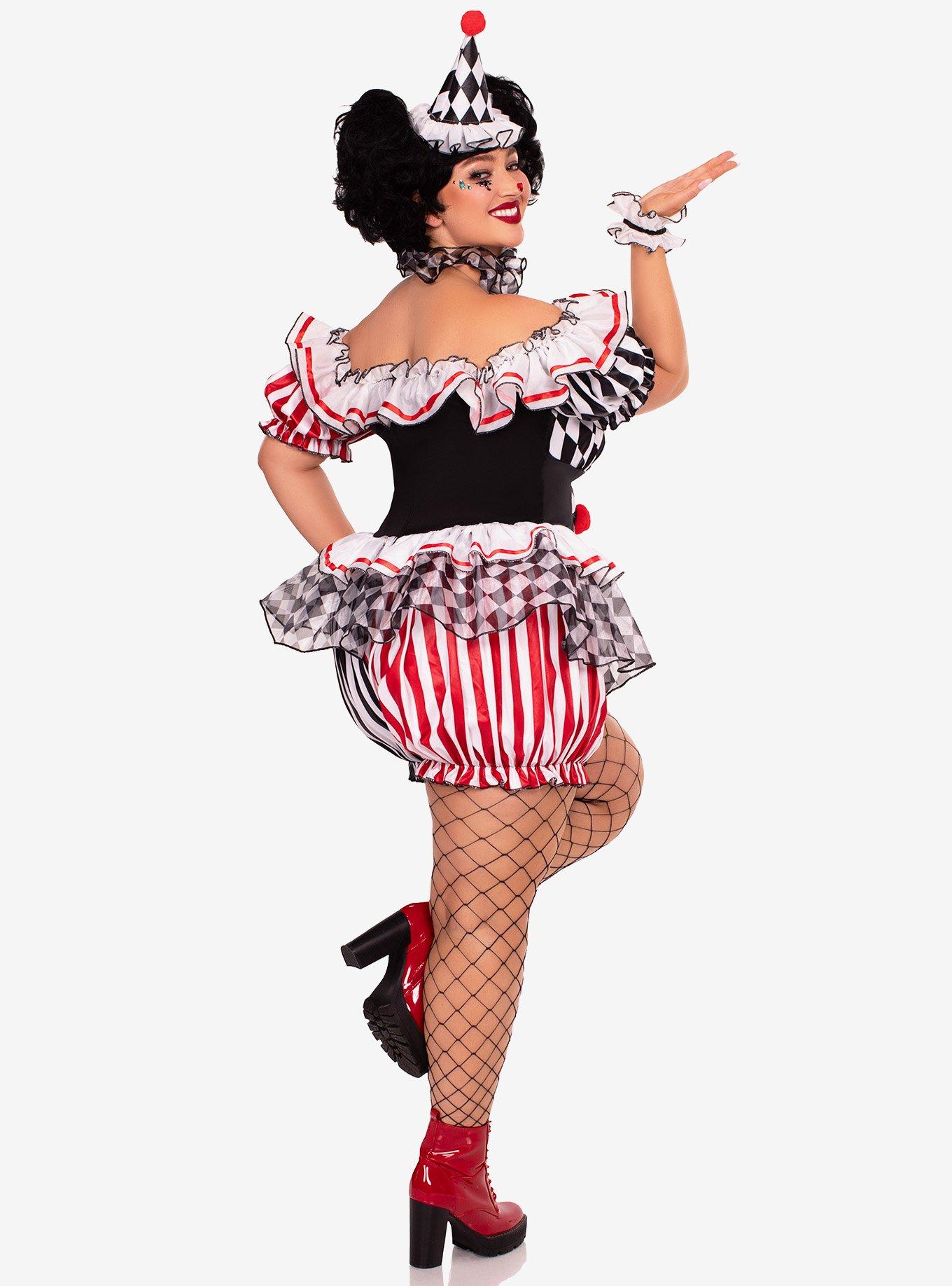 Darling Harlequin Plus Size Costume, MULTI COLOR, alternate