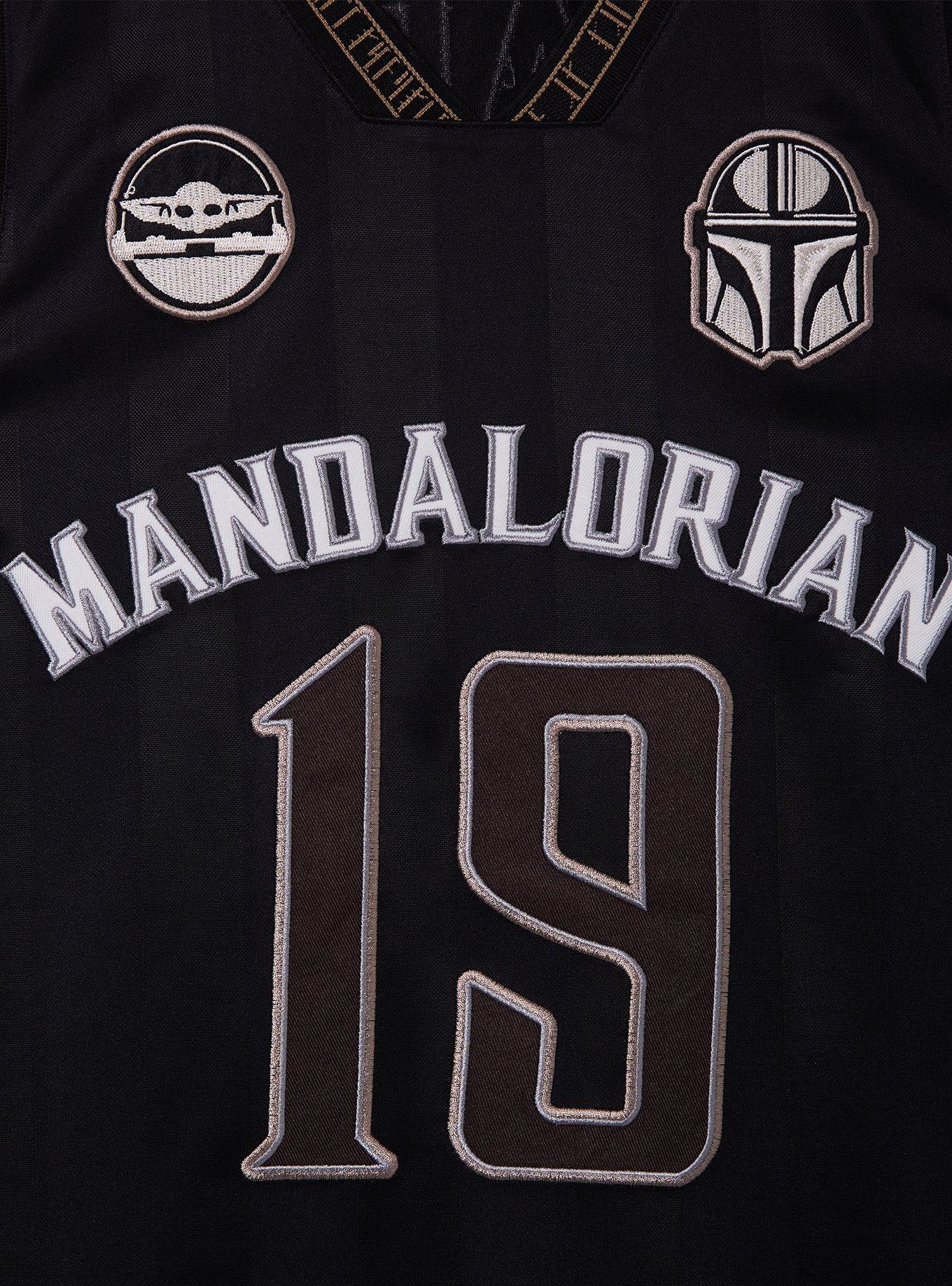 Star Wars The Mandalorian Din Djarin Basketball Jersey - BoxLunch Exclusive, BLACK, alternate