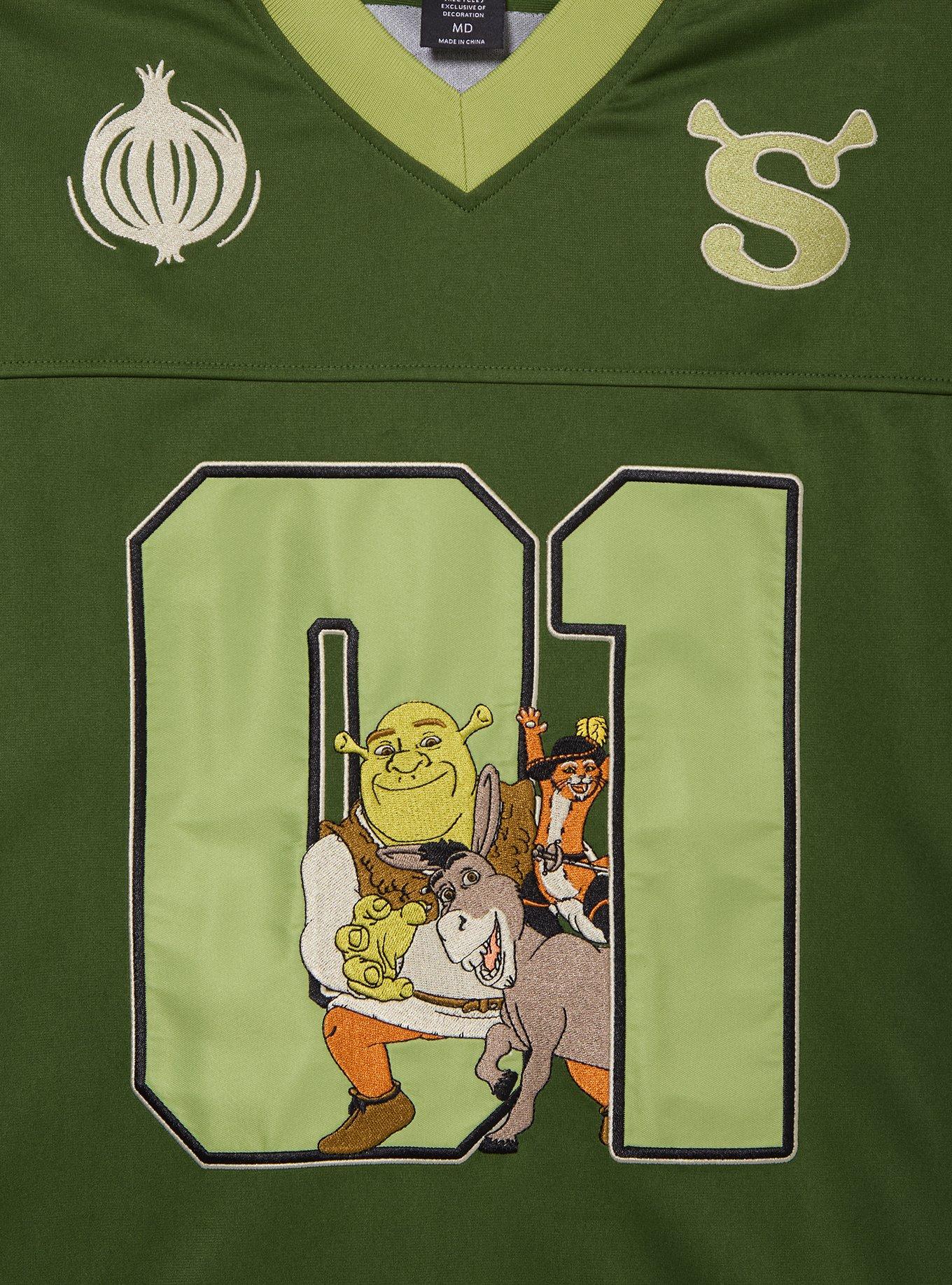 DreamWorks Shrek Football Jersey - BoxLunch Exclusive, GREEN, alternate