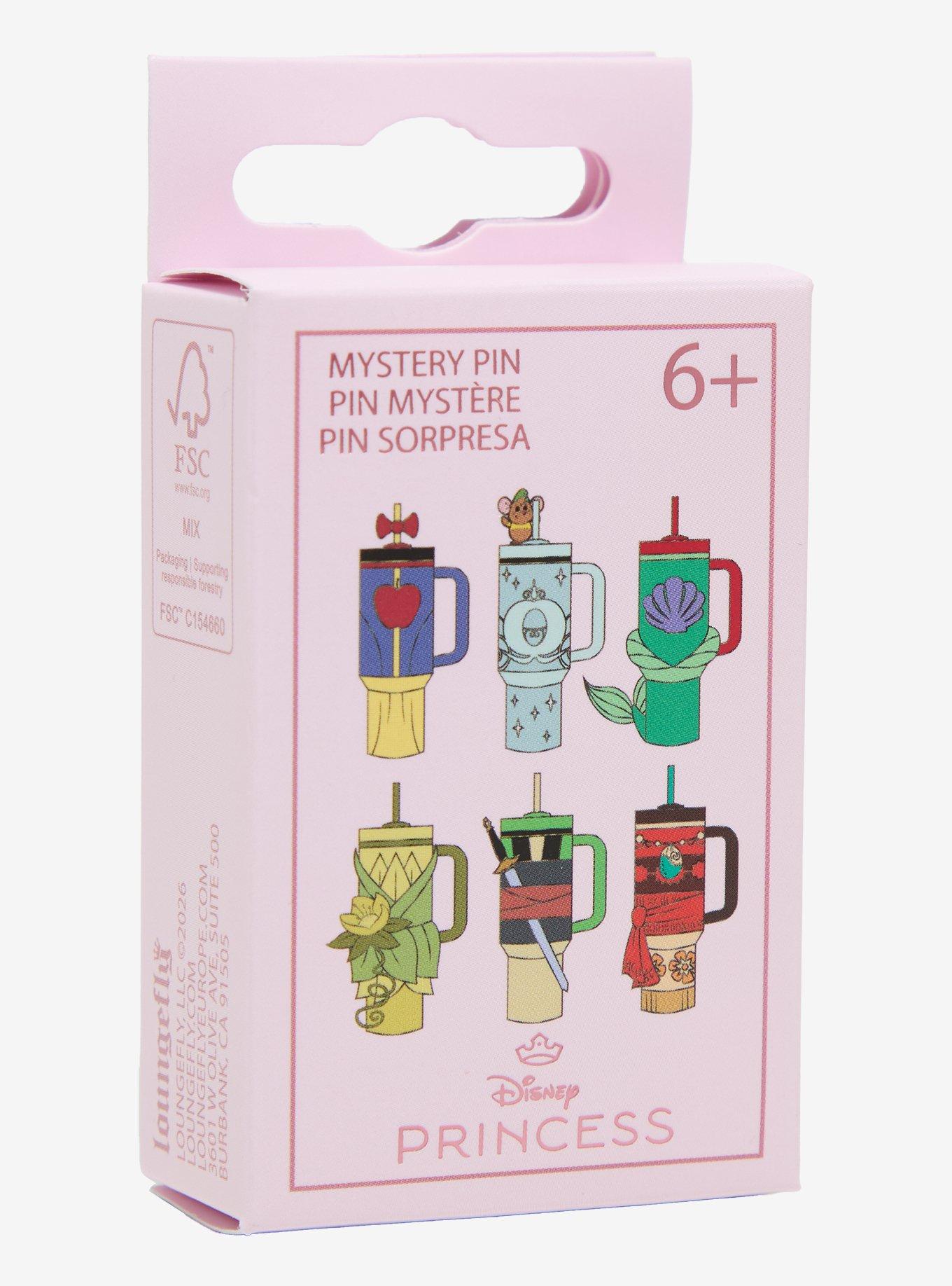 Loungefly Disney Princess Water Bottle Blind Box Enamel Pin Hot Topic Exclusive, , hi-res