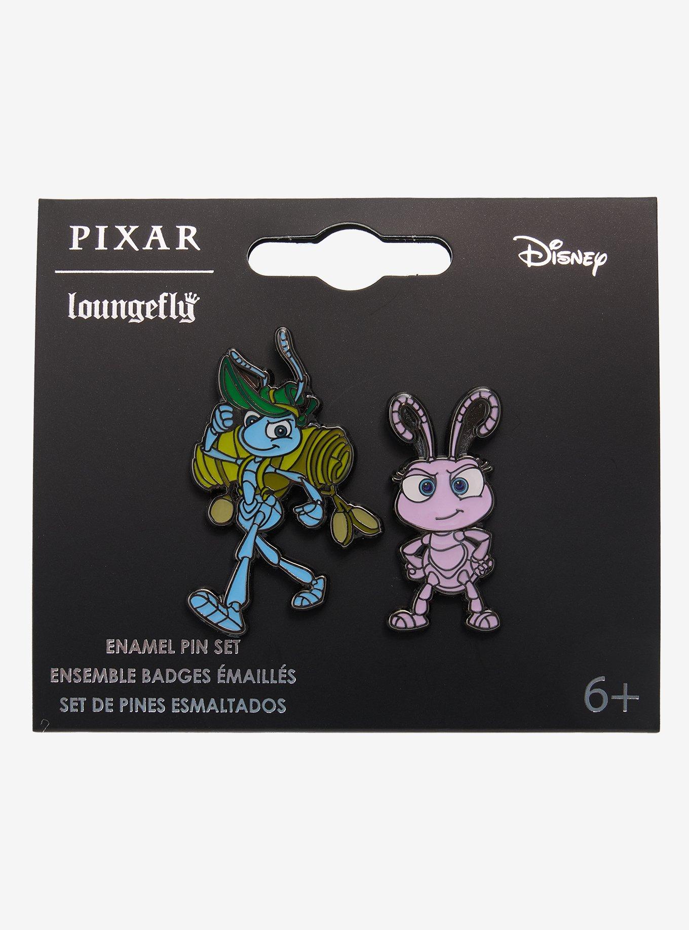 Loungefly Disney Pixar A Bug's Life Flik & Dot Enamel Pin Set Hot Topic Exclusive, , hi-res