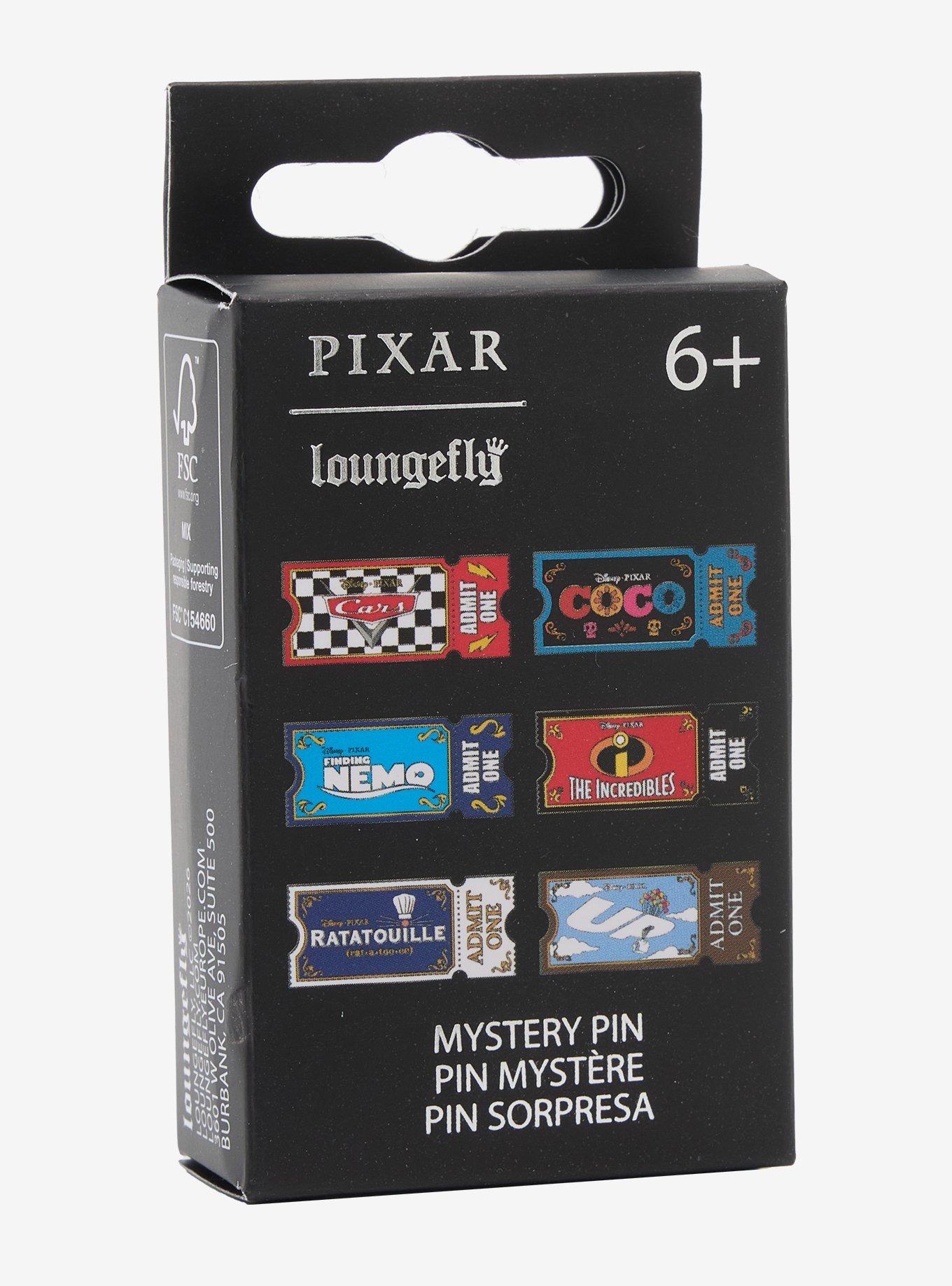 Loungefly Disney Pixar Movie Ticket Blind Box Enamel Pin Hot Topic Exclusive, , hi-res