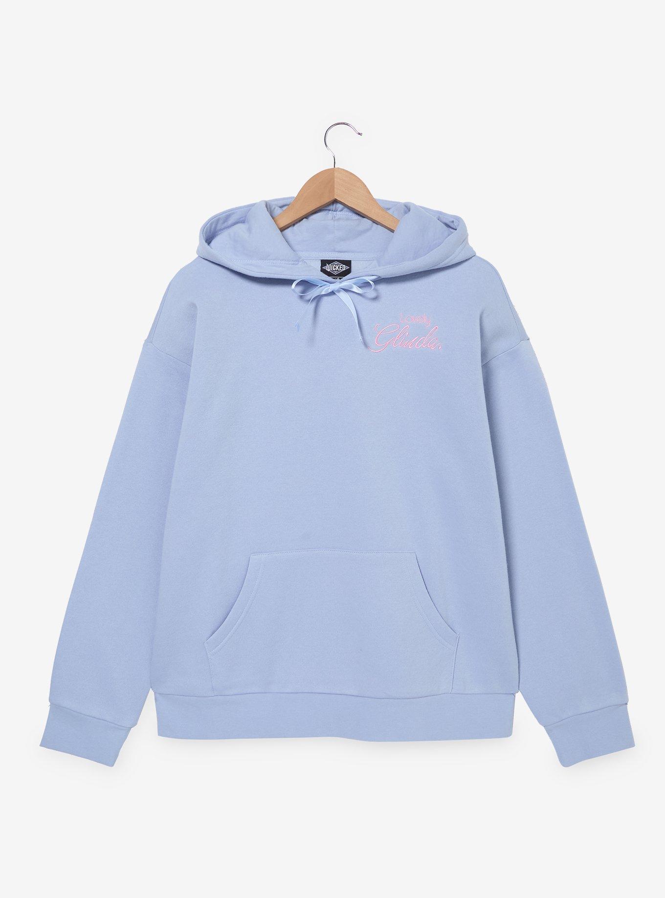 Wicked Glinda Embroidered Butterflies Women's Hoodie - BoxLunch Exclusive