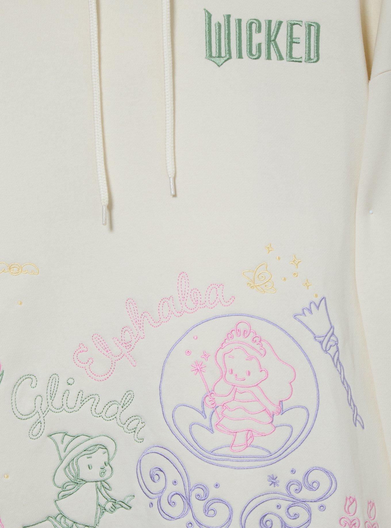 Wicked Doodle Women's Plus Size Hoodie &mdash; BoxLunch Exclusive, CREAM, alternate