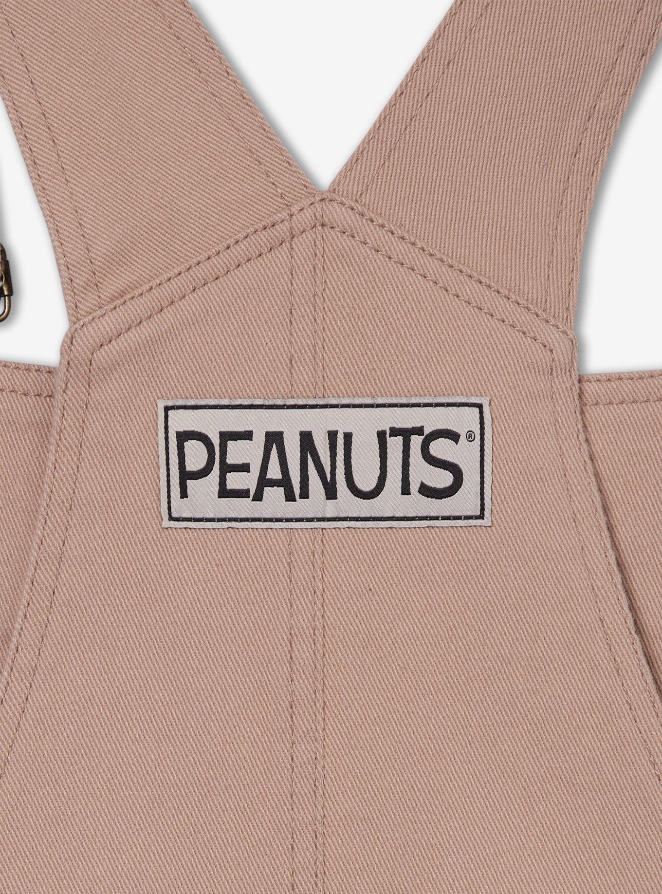 Peanuts Beagle Scouts Women's Short Overalls &mdash; BoxLunch Exclusive, BEIGE, alternate