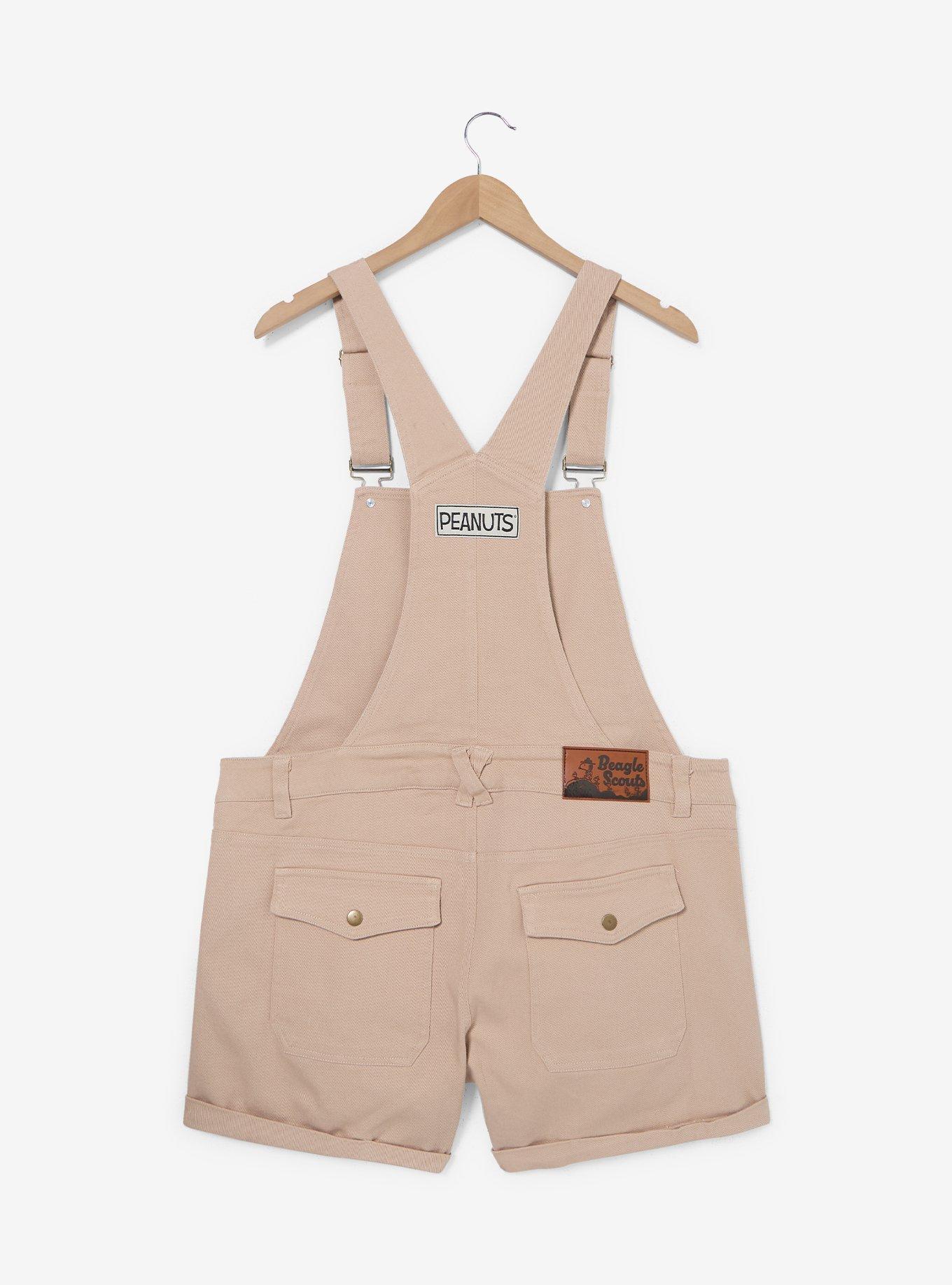 Peanuts Beagle Scouts Women's Plus Short Overalls — BoxLunch Exclusive