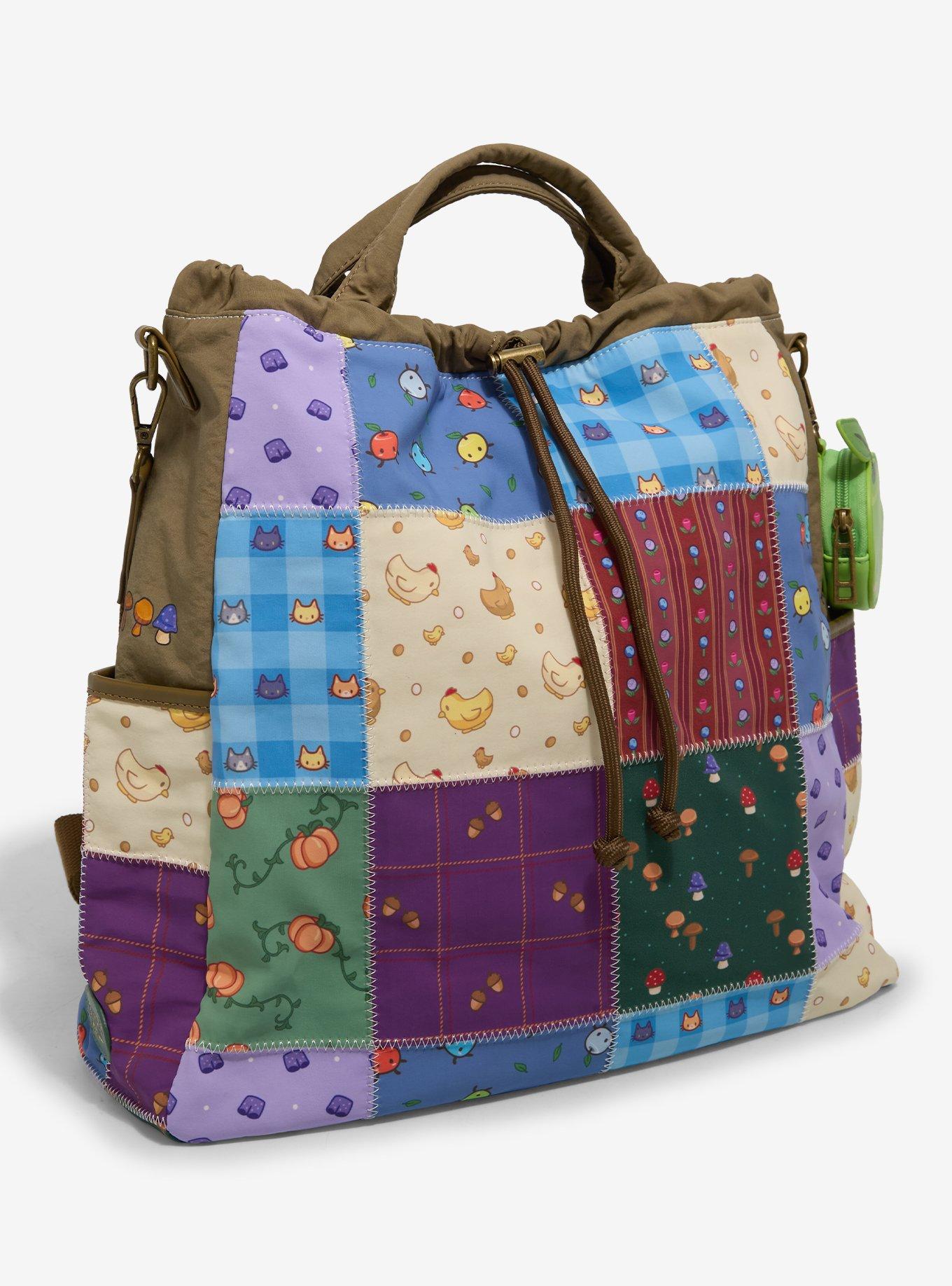 Stardew Valley Icons Patchwork Convertible Backpack - BoxLunch Exclusive, , hi-res