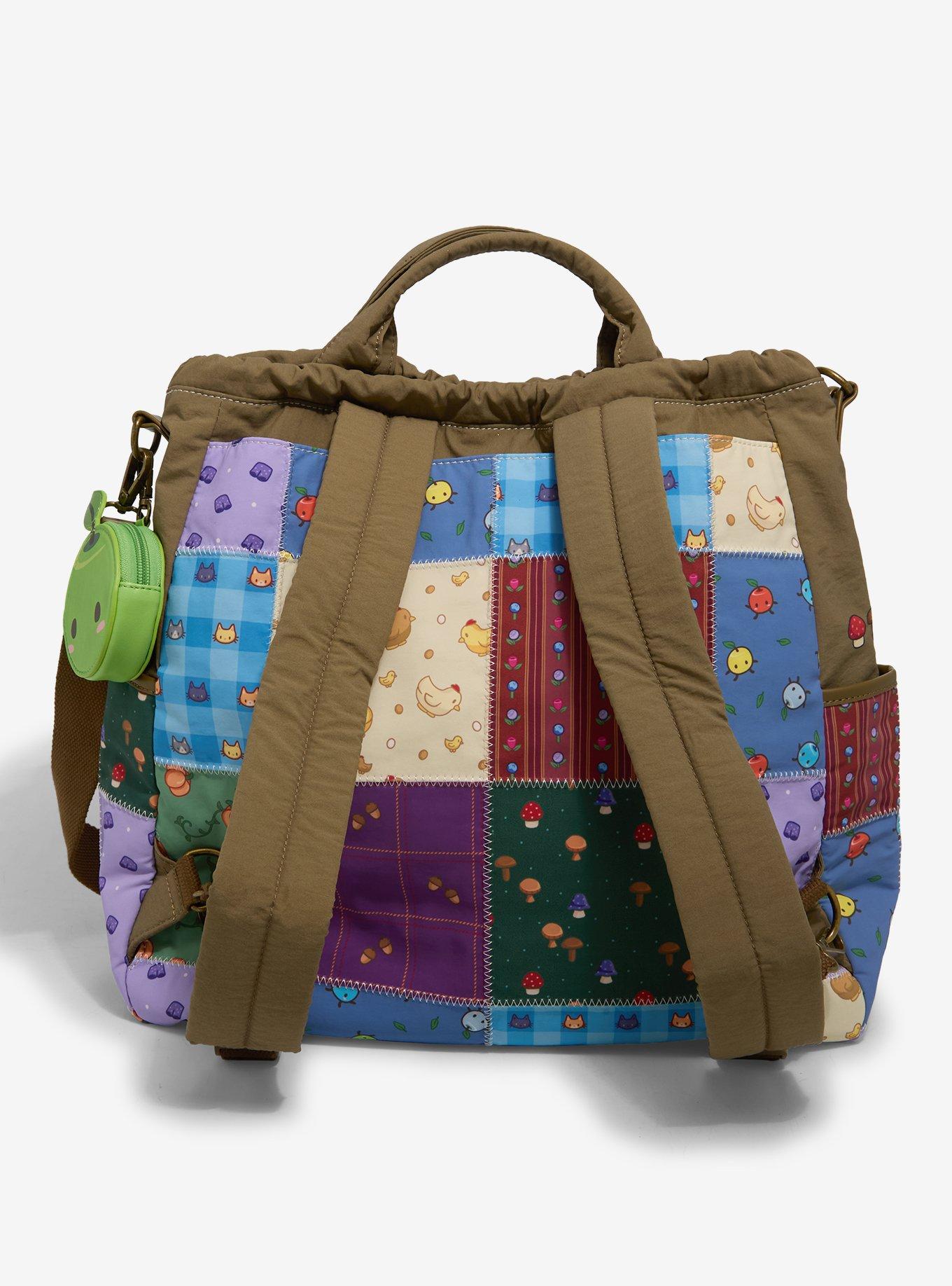 Stardew Valley Icons Patchwork Convertible Backpack - BoxLunch Exclusive, , alternate