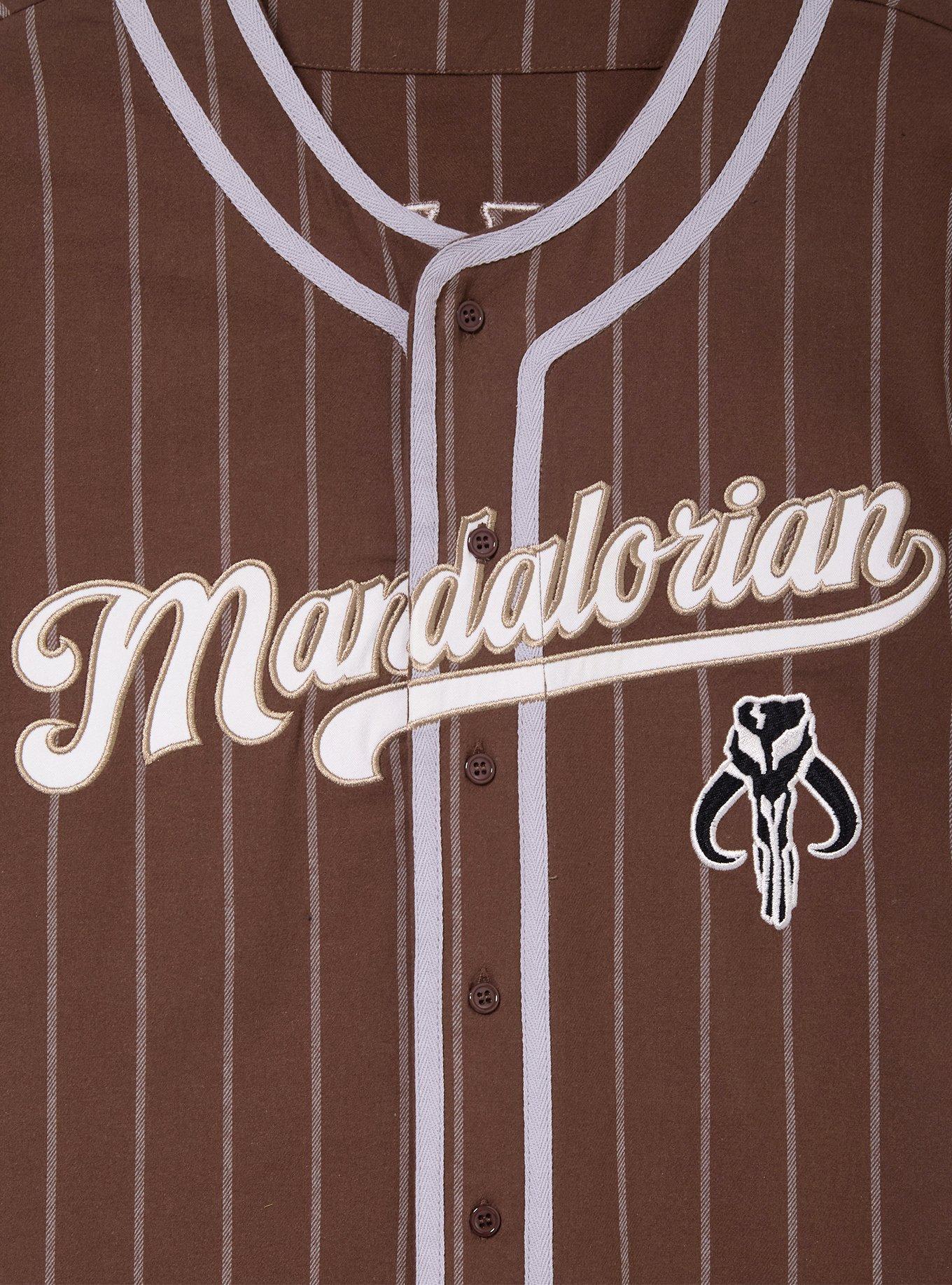 Star Wars The Mandalorian Baseball Jersey &mdash; BoxLunch Exclusive, BROWN, alternate