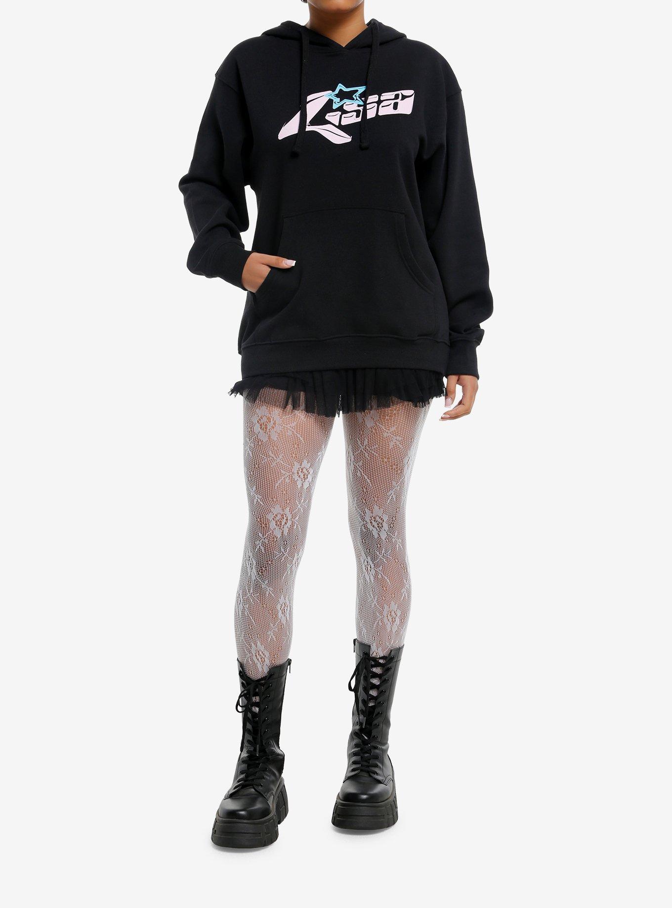 Lisa Blue Star Hoodie, BLACK, alternate