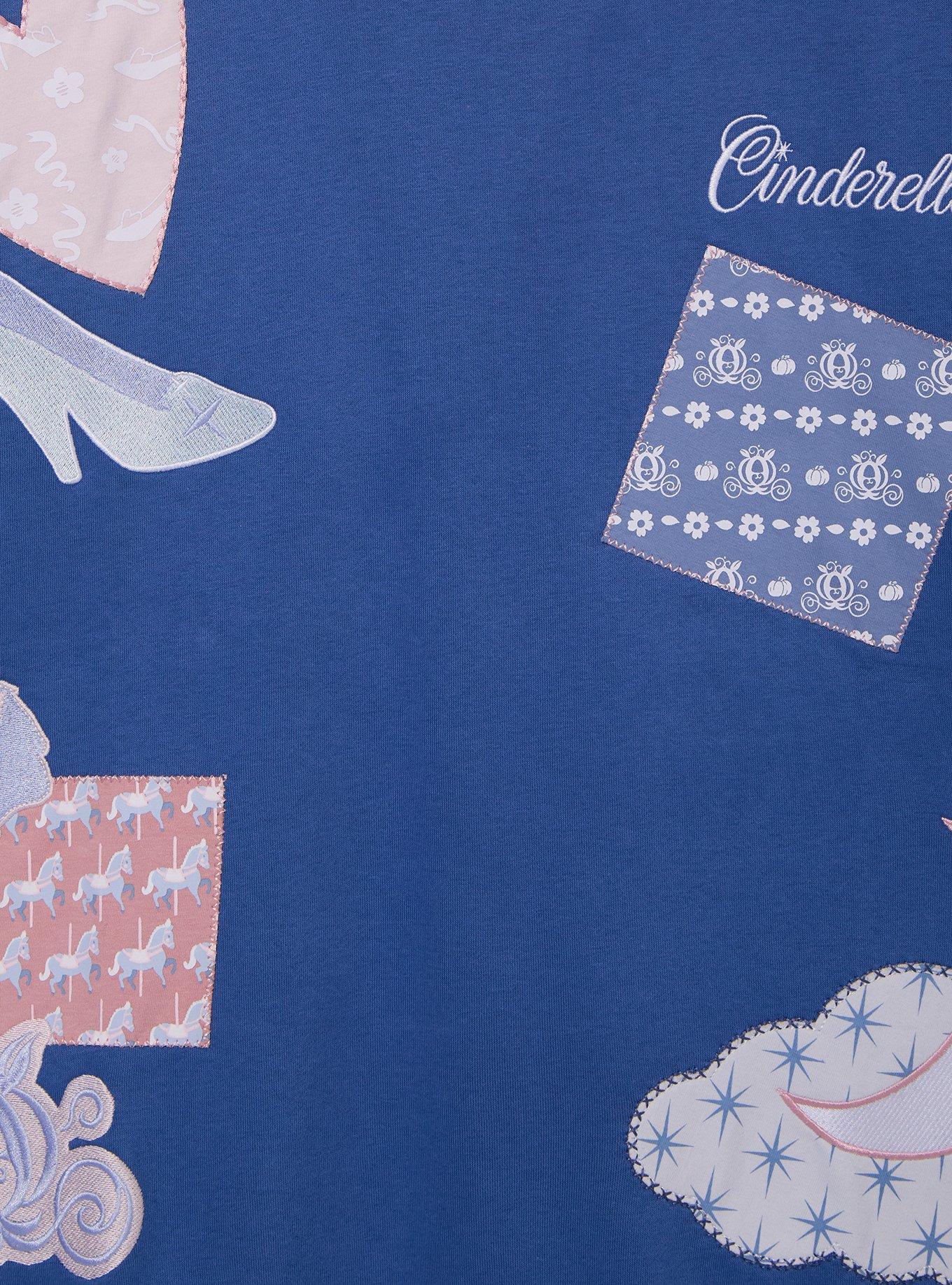 Disney Cinderella Patchwork Icons Women's Crewneck - BoxLunch Exclusive, , hi-res