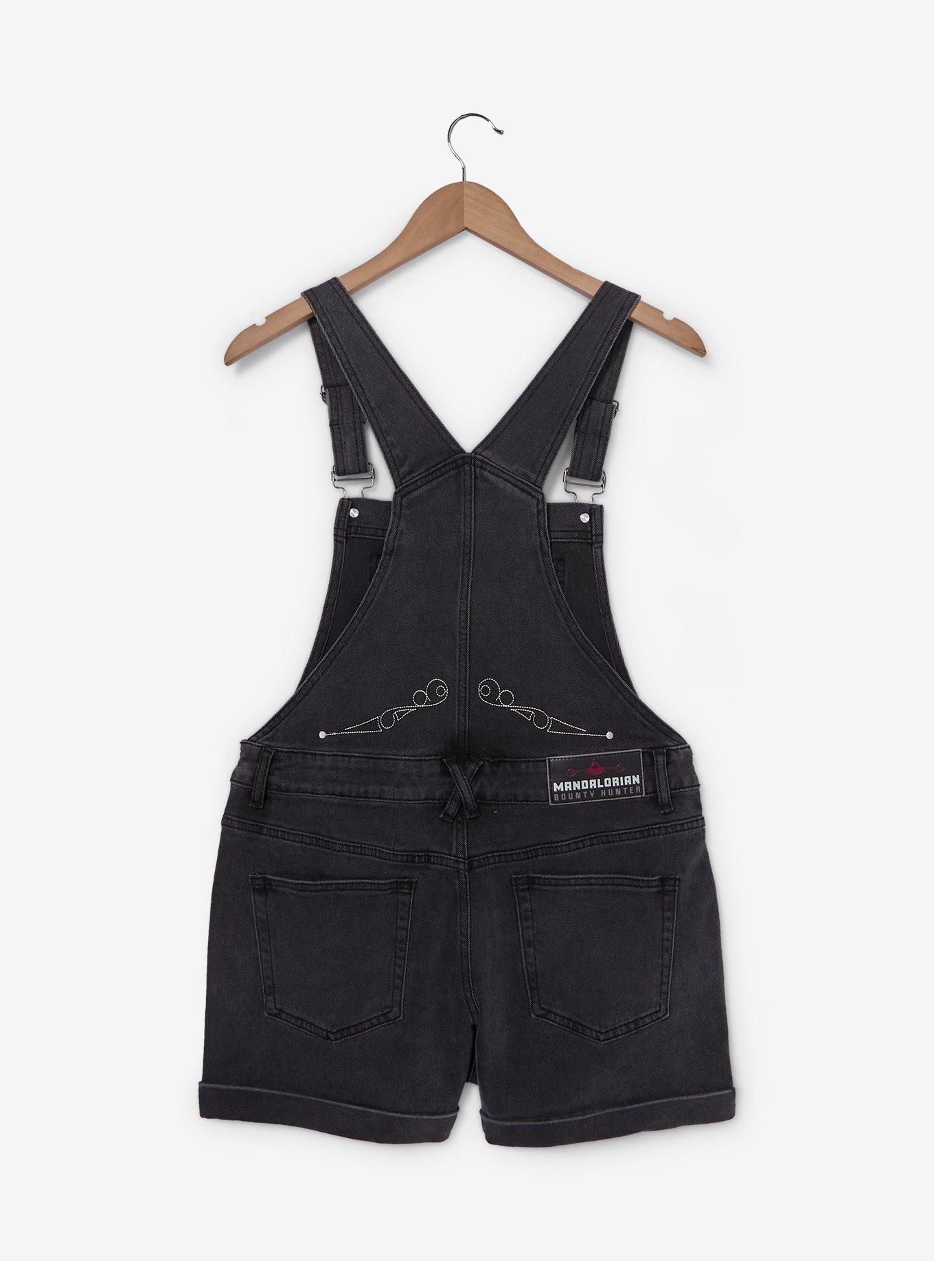 Star Wars The Mandalorian Women's Short Overalls &mdash; BoxLunch Exclusive, , hi-res