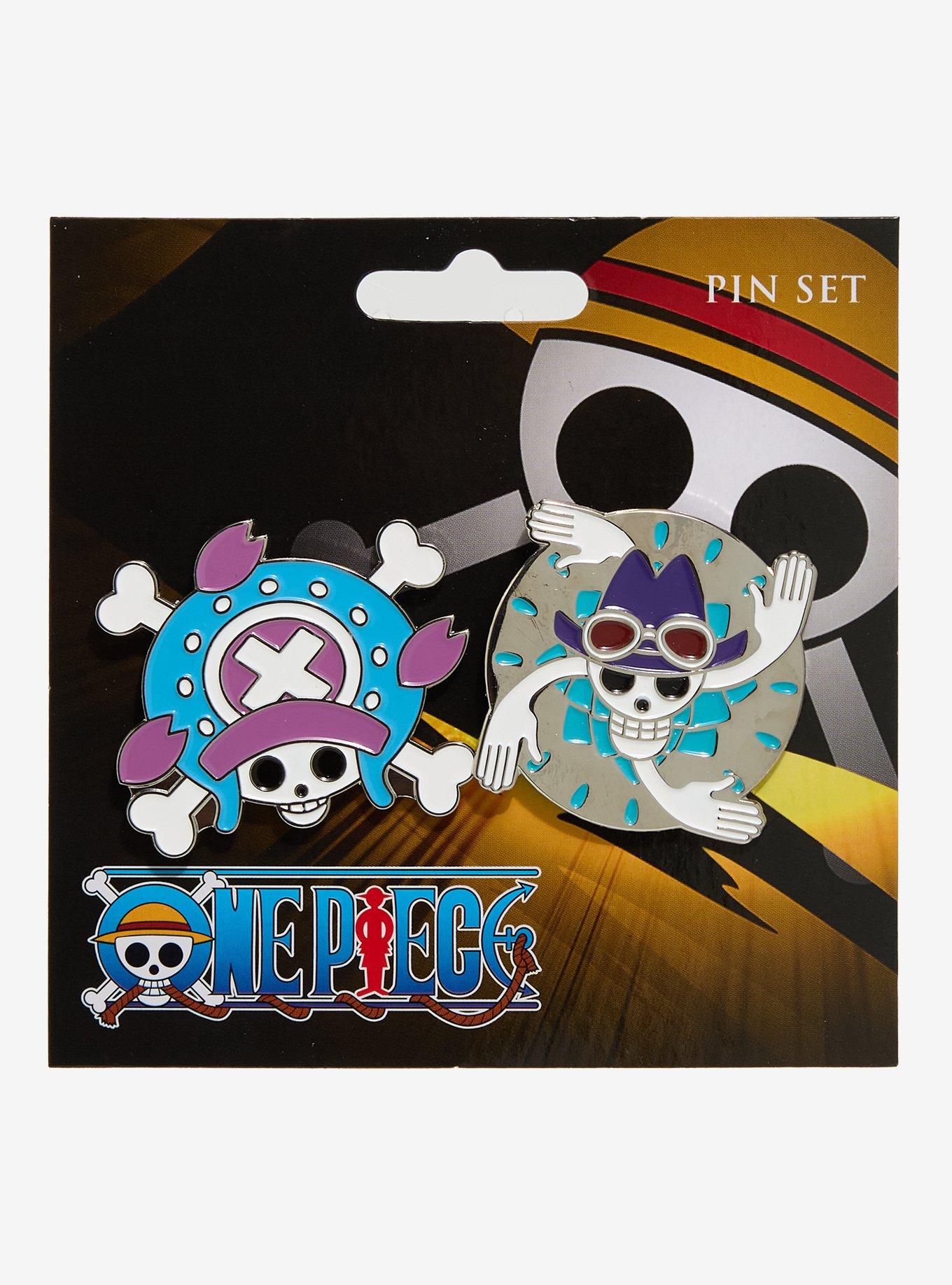 One Piece Chopper & Robin Jolly Roger Enamel Pin Set, , hi-res