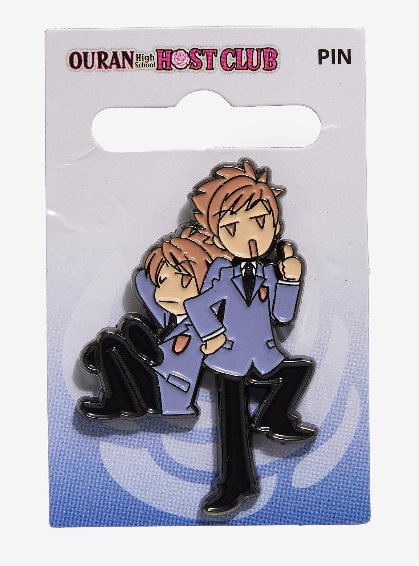 Ouran High School Host Club Chibi Hikaru & Kaoru Enamel Pin, , hi-res