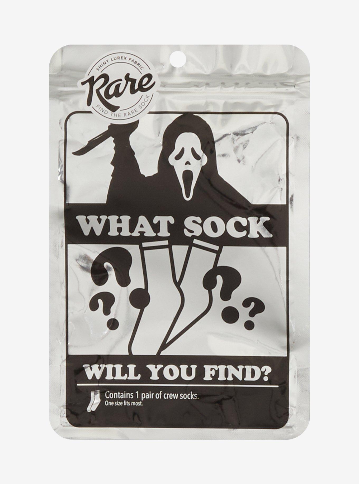 Ghost Face Heart Blind Bag Crew Socks, , alternate