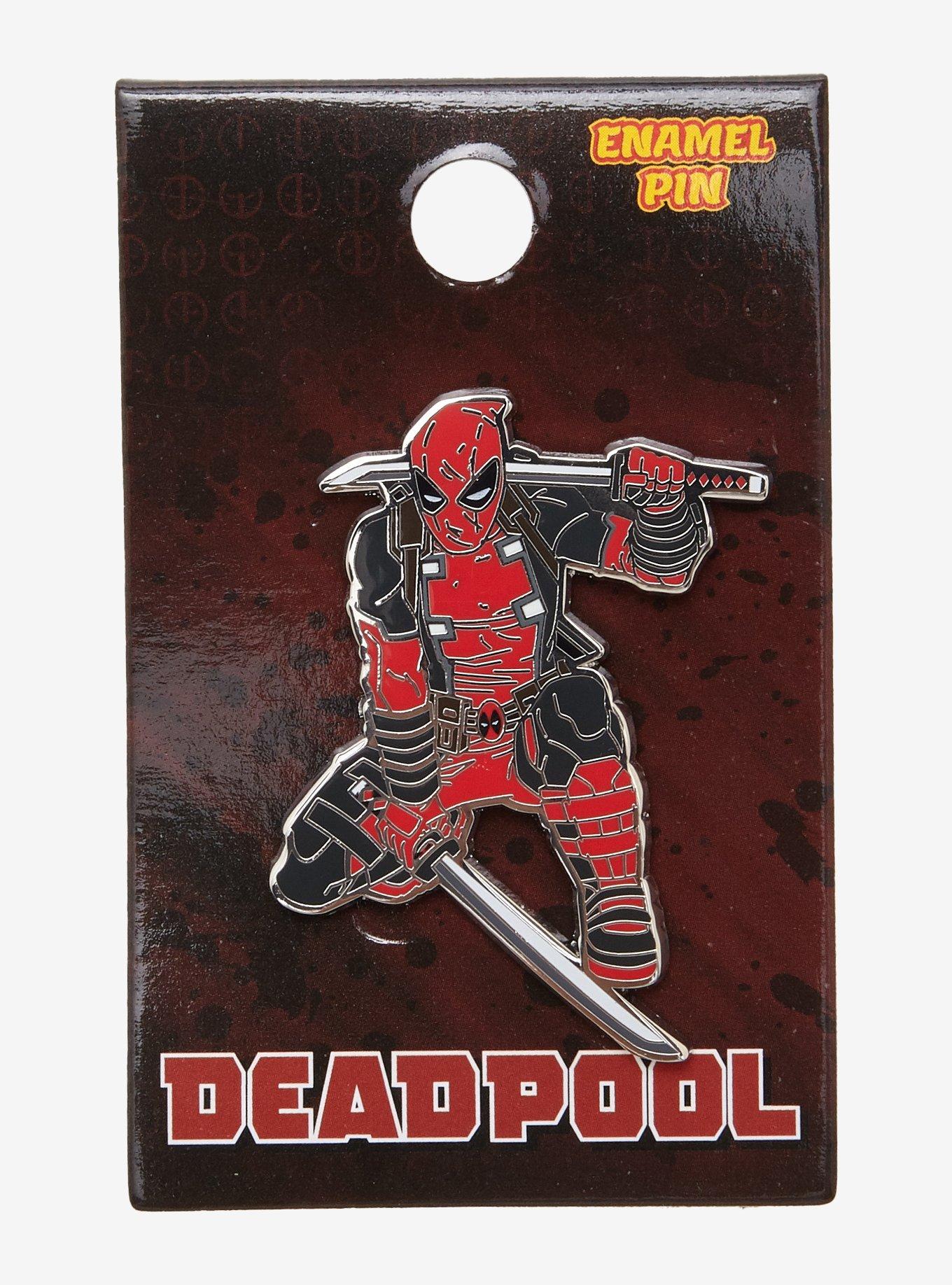 Marvel Deadpool Posed Enamel Pin, , hi-res
