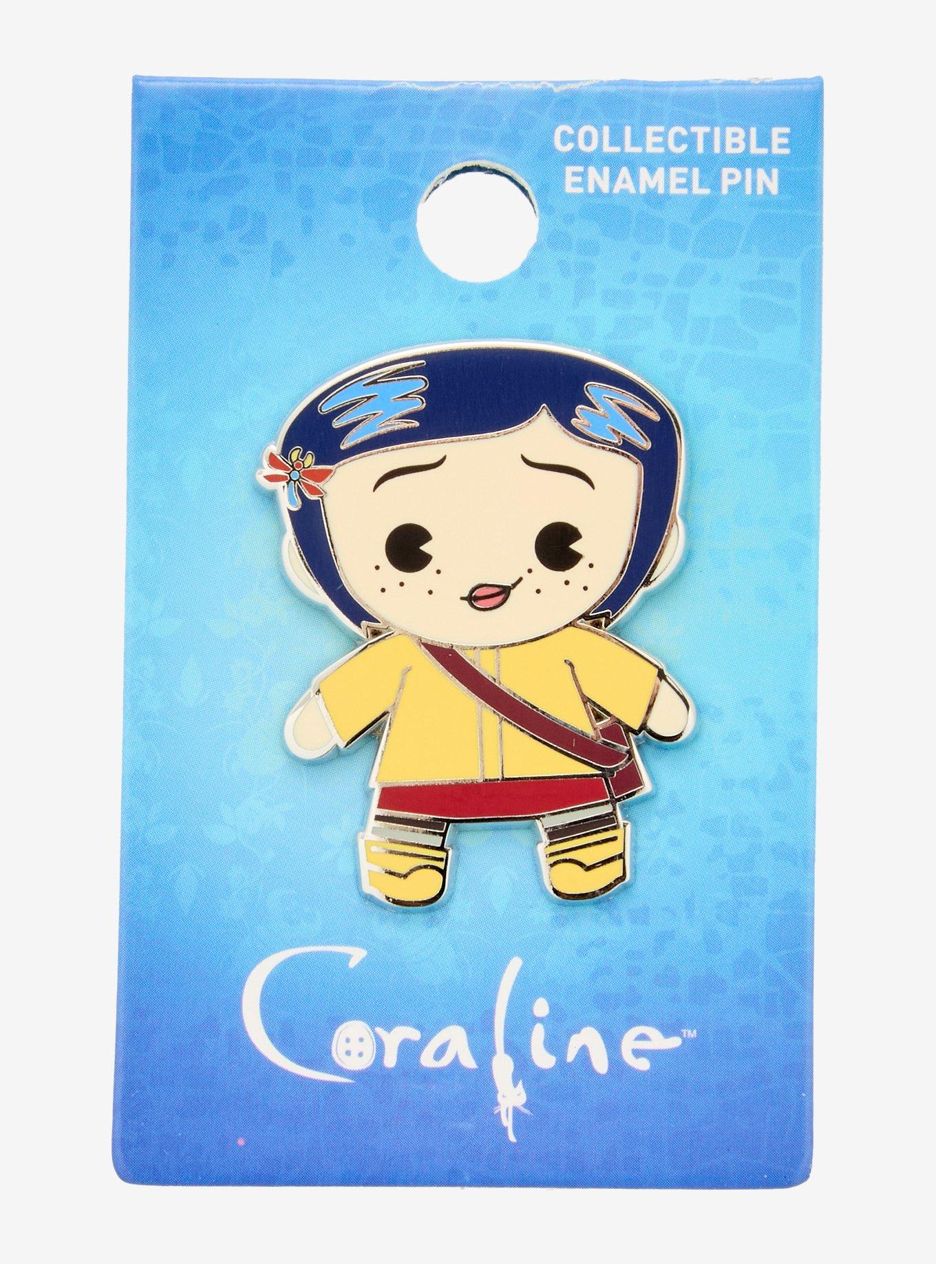 Coraline Chibi Coraline Enamel Pin, , hi-res