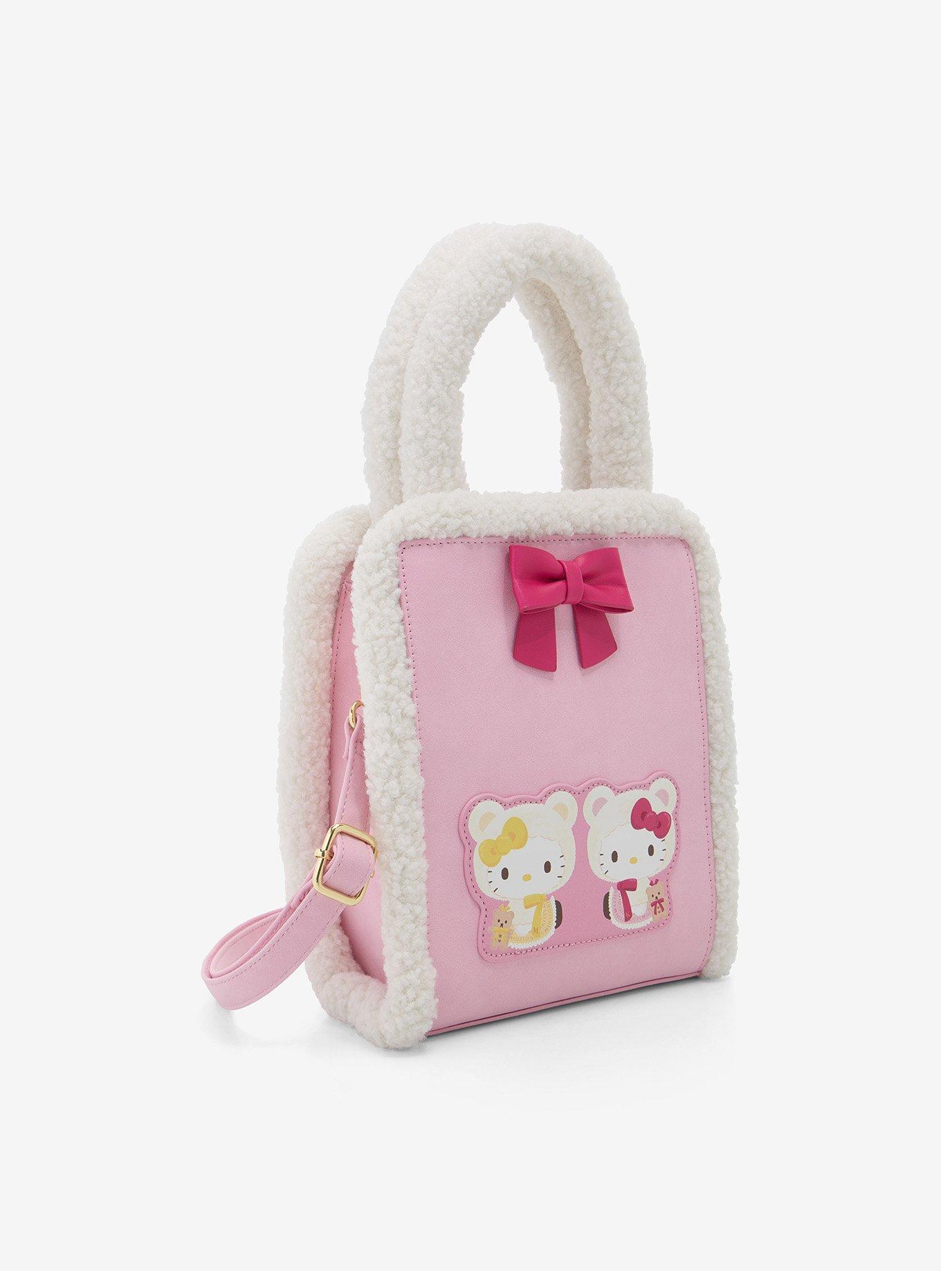 Her Universe Hello Kitty & Mimmy Cozy Bear Crossbody Bag, , hi-res
