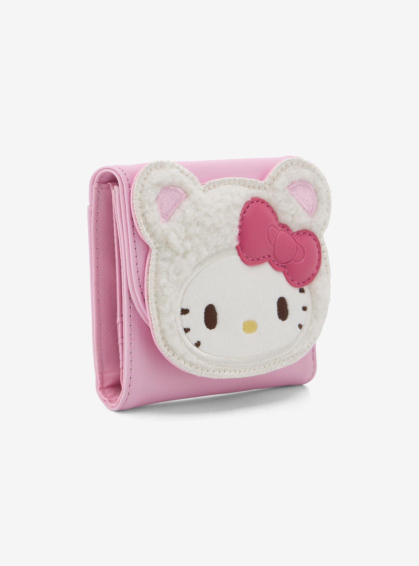 Her Universe Hello Kitty & Mimmy Cozy Bear Flap Wallet, , hi-res