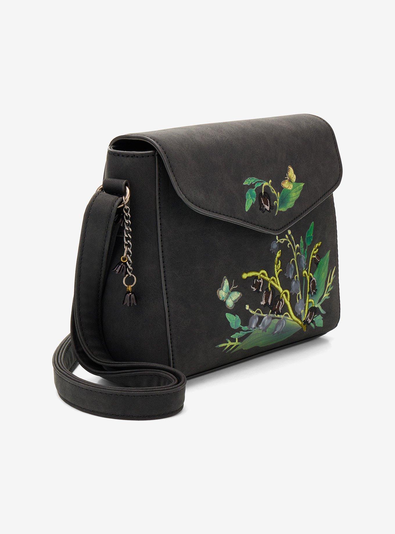 Black Lily Of The Valley Crossbody Bag, , hi-res
