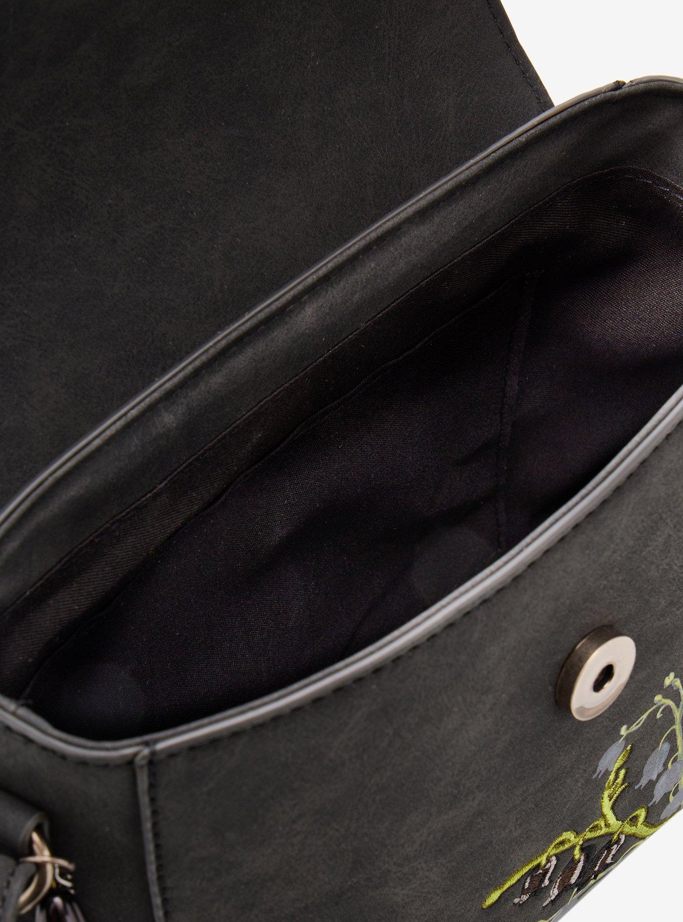 Black Lily Of The Valley Crossbody Bag, , alternate