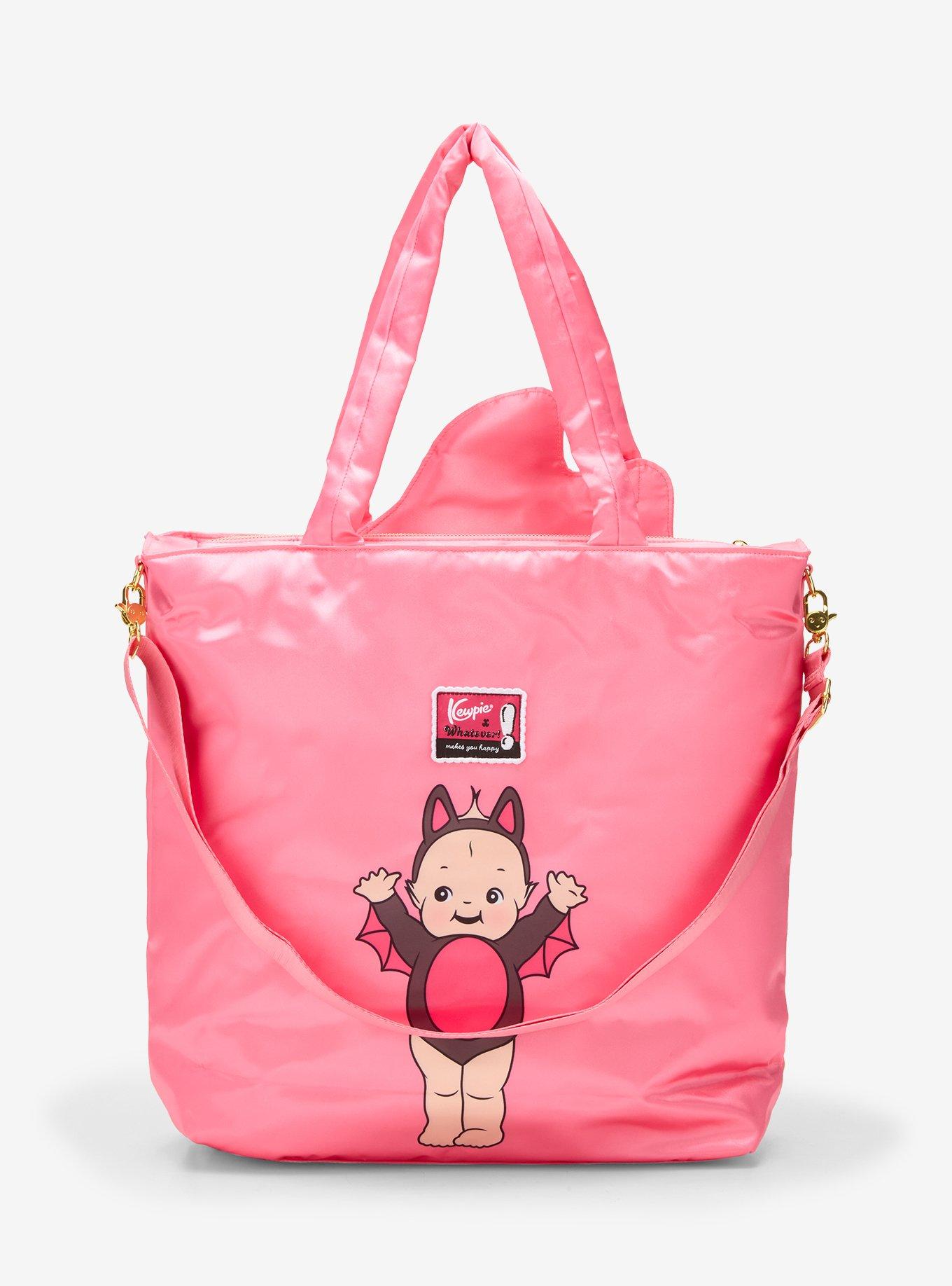 Whatever! Makes You Happy Kewpie Bat Puffer Tote Bag, , alternate