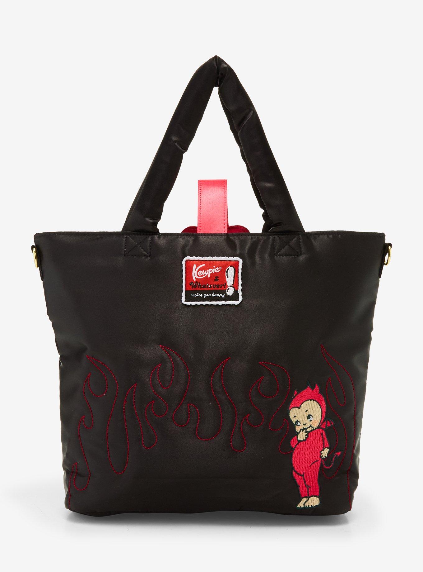 Whatever! Makes You Happy Kewpie Devil Puffer Tote Bag, , alternate