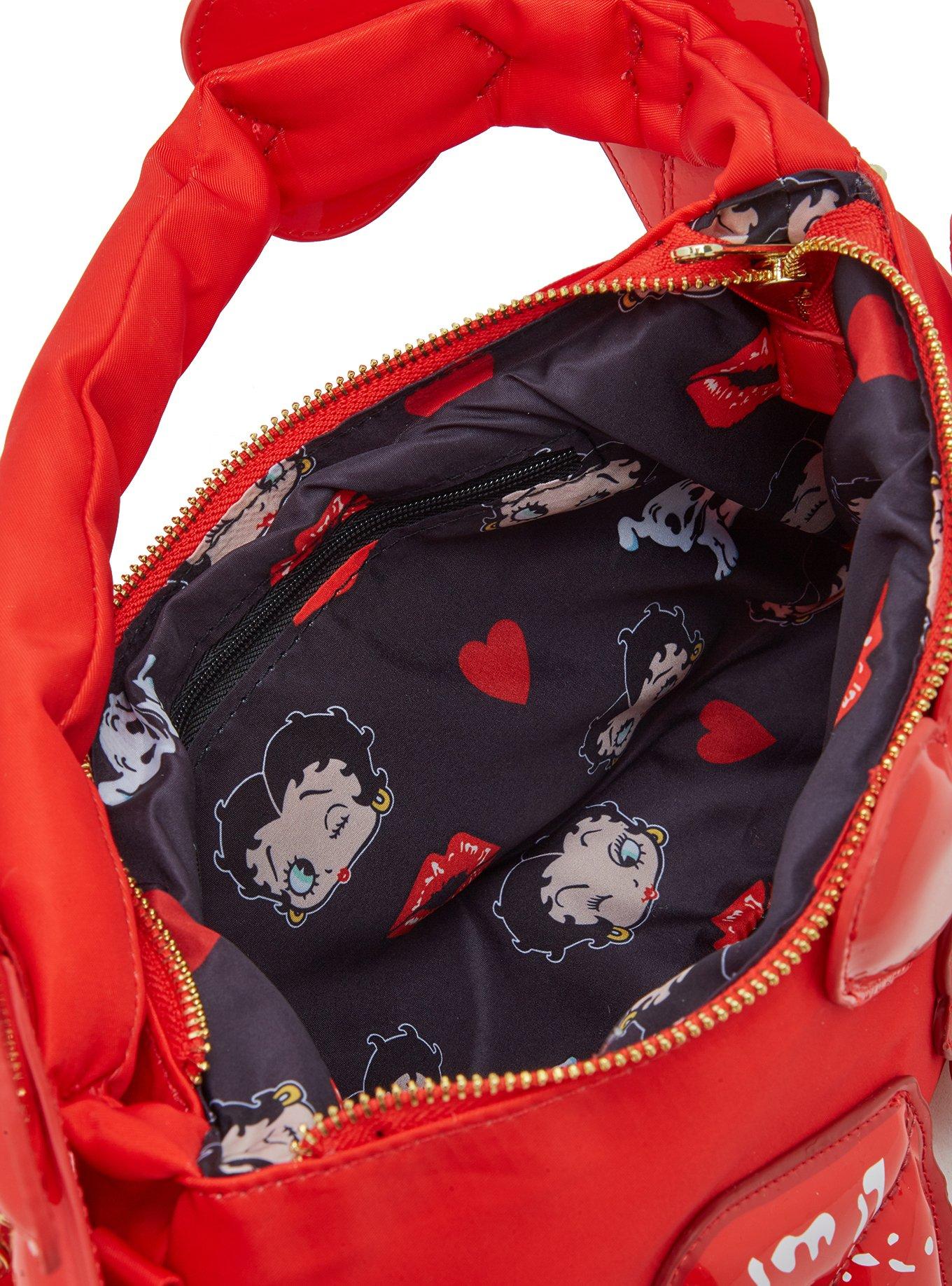 Whatever! Makes You Happy Betty Boop Kiss Nylon Shoulder Bag, , alternate