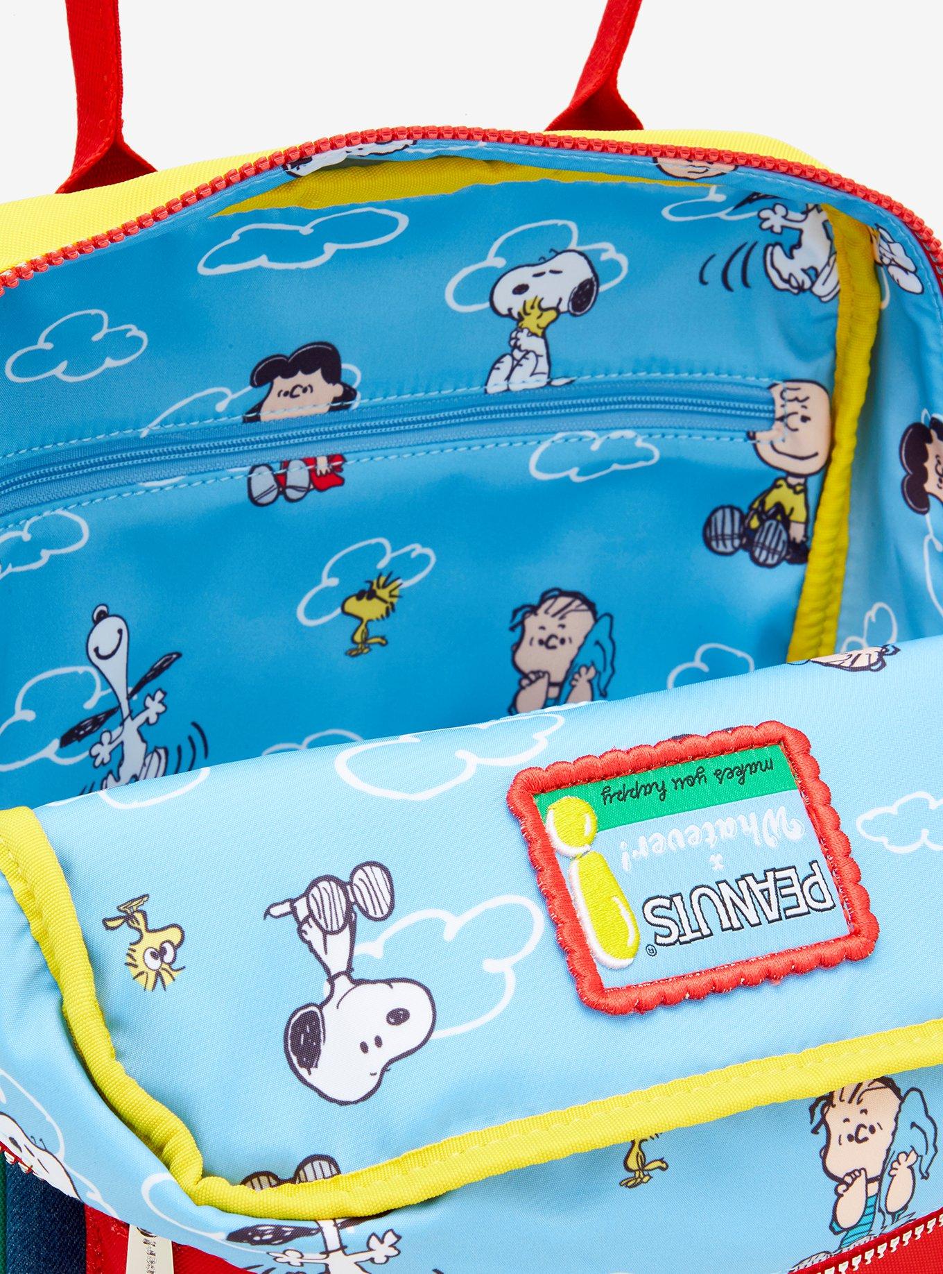 Peanuts X Whatever! Makes You Happy Color-Block Mini Backpack, , alternate