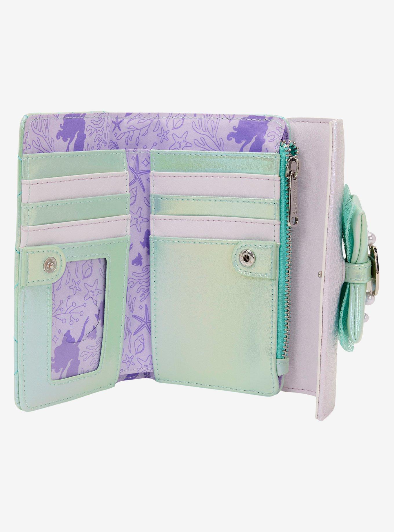 Loungefly Disney The Little Mermaid Ariel Iridescent Pearl Wallet, , alternate