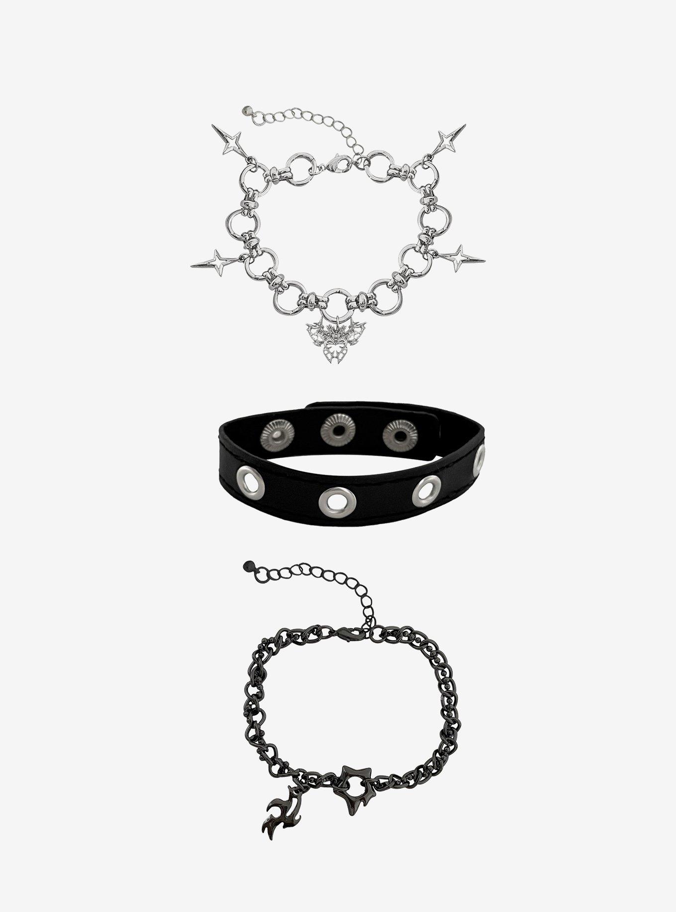 Cyber Star Chain & Cuff Bracelet Set, , hi-res