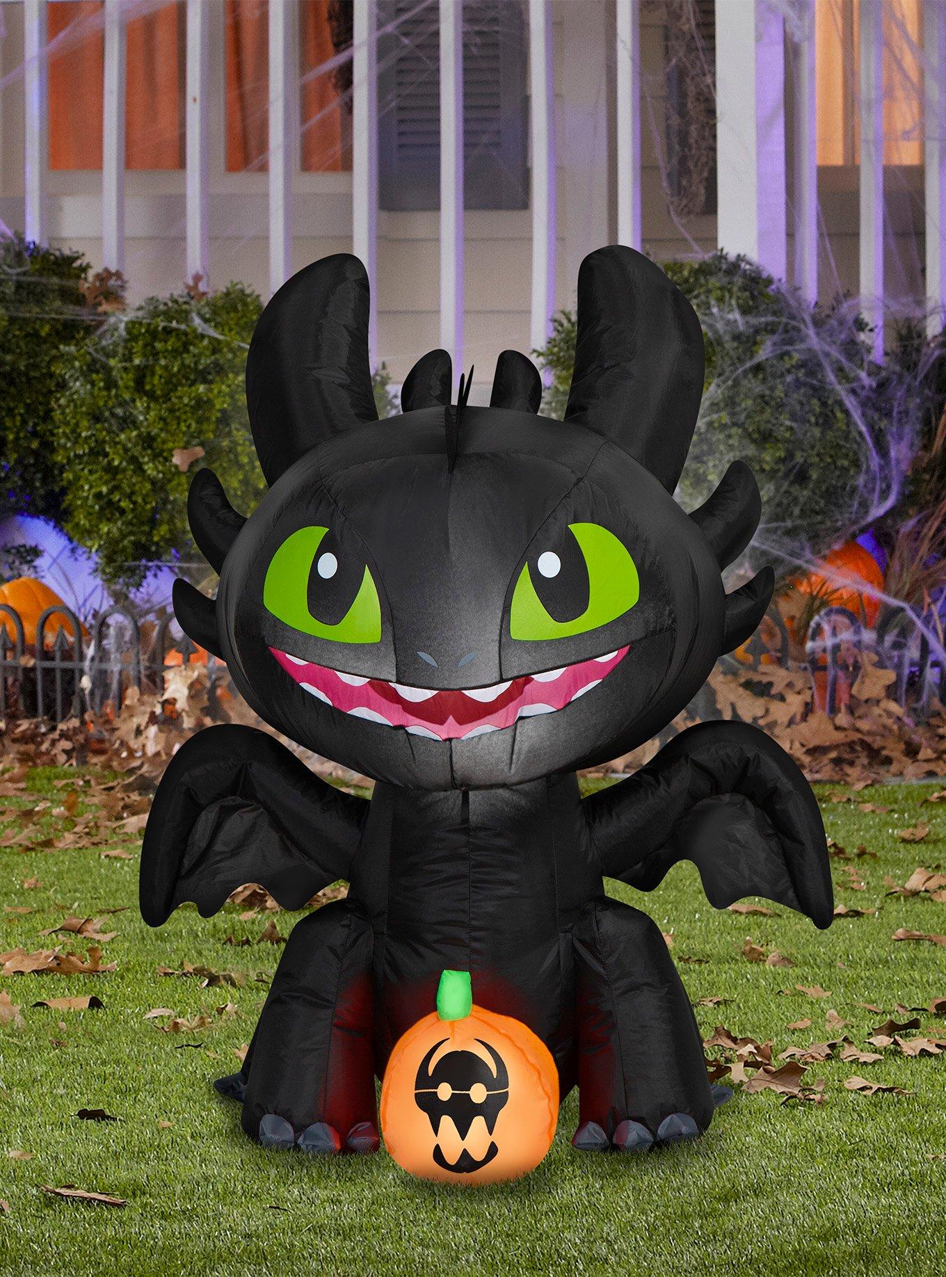 How To Train Your Dragon Stylized Toothless with Jack O' Lantern Airblown, , hi-res