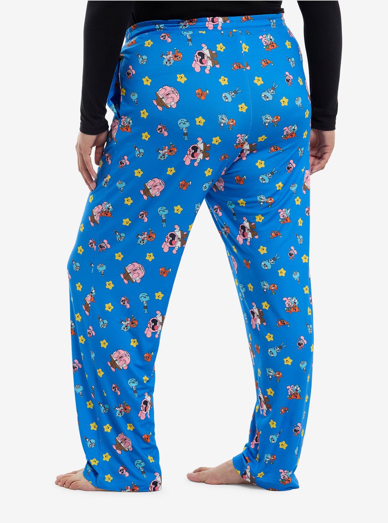 The Amazing World Of Gumball Character Pajama Pants Plus Size, , hi-res