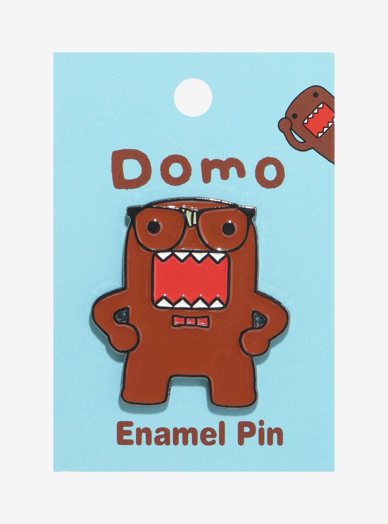 Domo Glasses Enamel Pin Hot Topic Exclusive, , hi-res