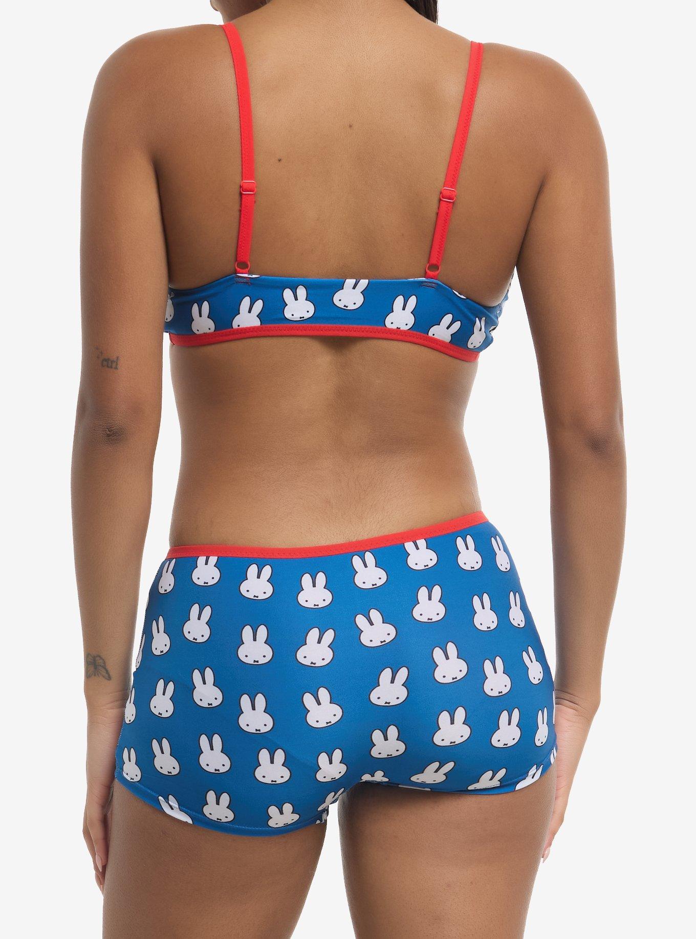 Miffy Face Bra & Boyshort Panty Set, MULTI, alternate