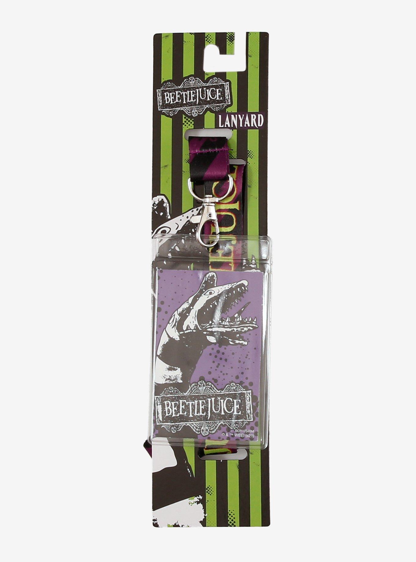 Beetlejuice Stripe Lanyard, , hi-res