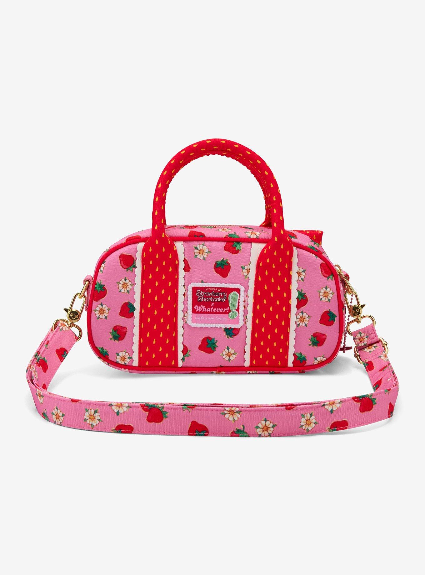 Whatever! Makes You Happy Strawberry Shortcake Mini Duffel Crossbody Bag, , alternate