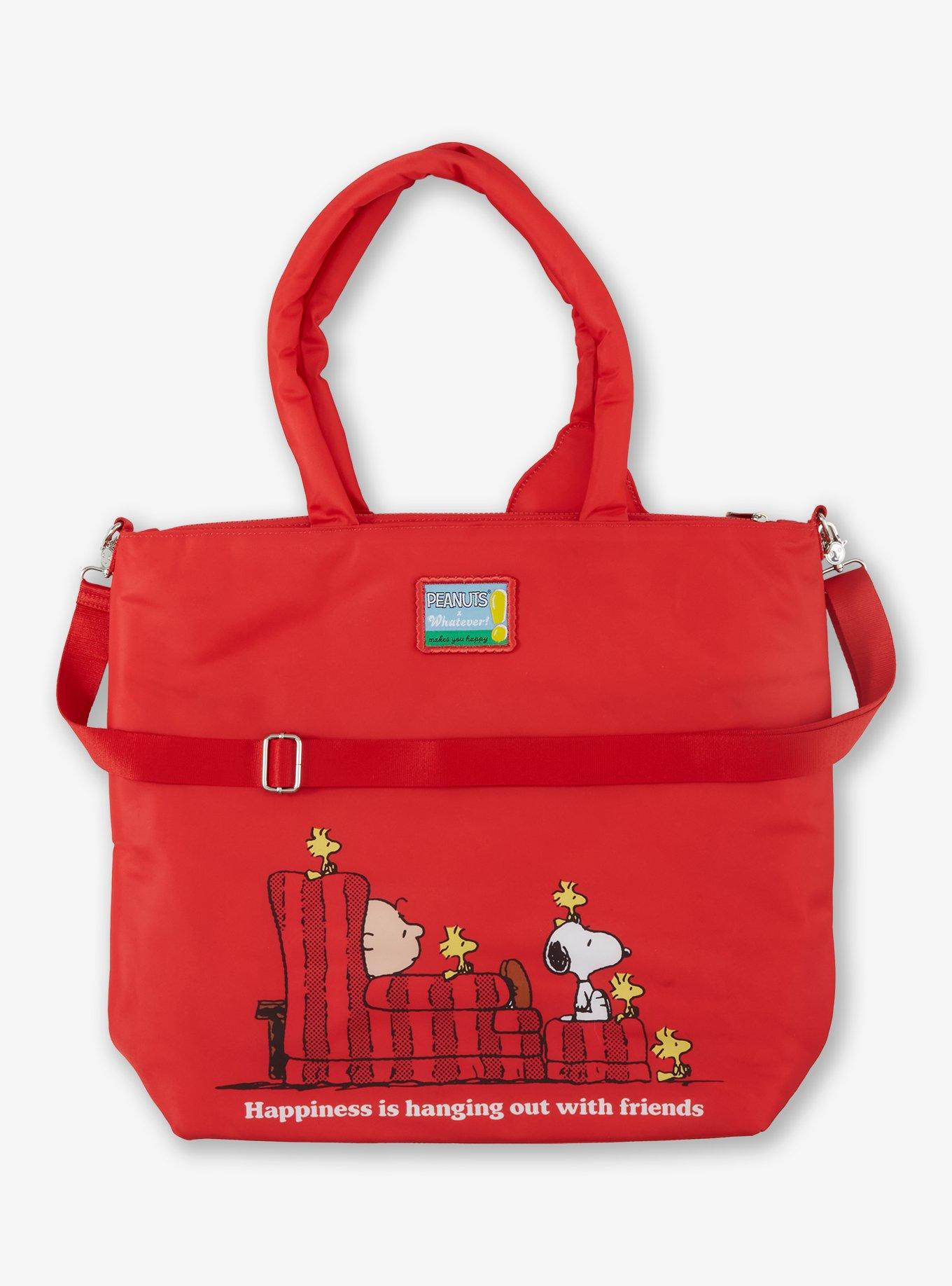 Peanuts X Whatever! Makes You Happy Snoopy Doghouse Nylon Tote Bag, , alternate