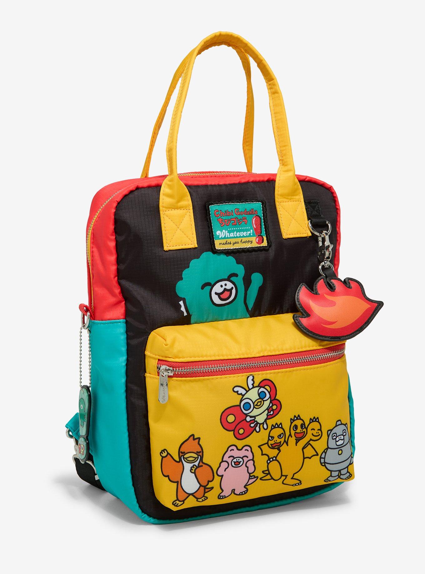 Whatever! Makes You Happy Chibi Godzilla Convertible Mini Backpack, , hi-res
