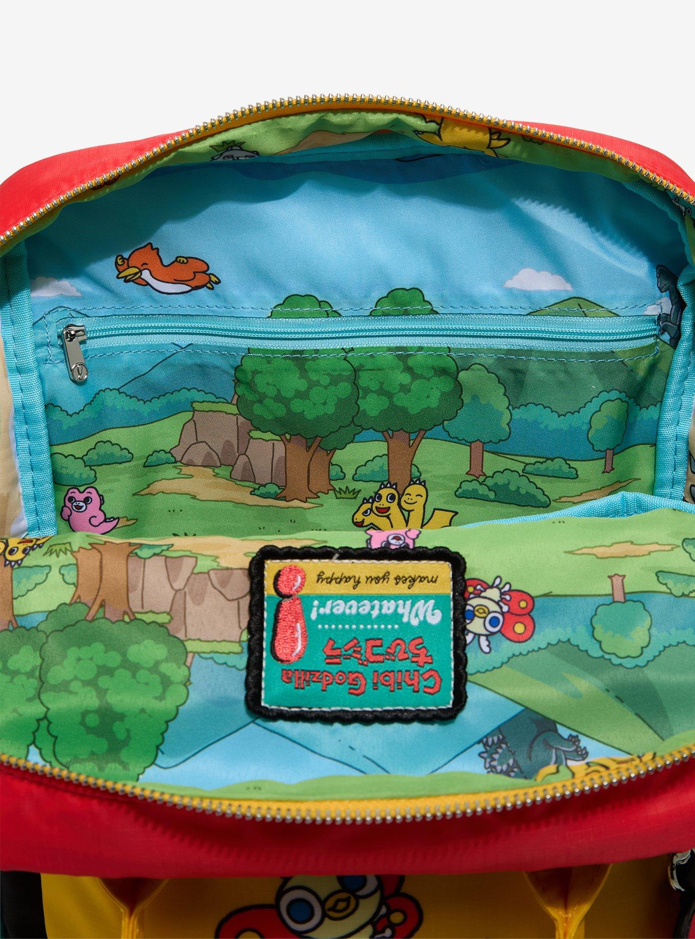 Whatever! Makes You Happy Chibi Godzilla Convertible Mini Backpack, , alternate