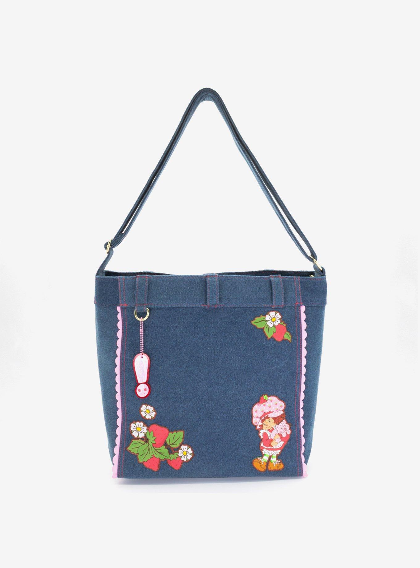 Whatever! Makes You Happy x Strawberry Shortcake Denim Tote Bag, , hi-res
