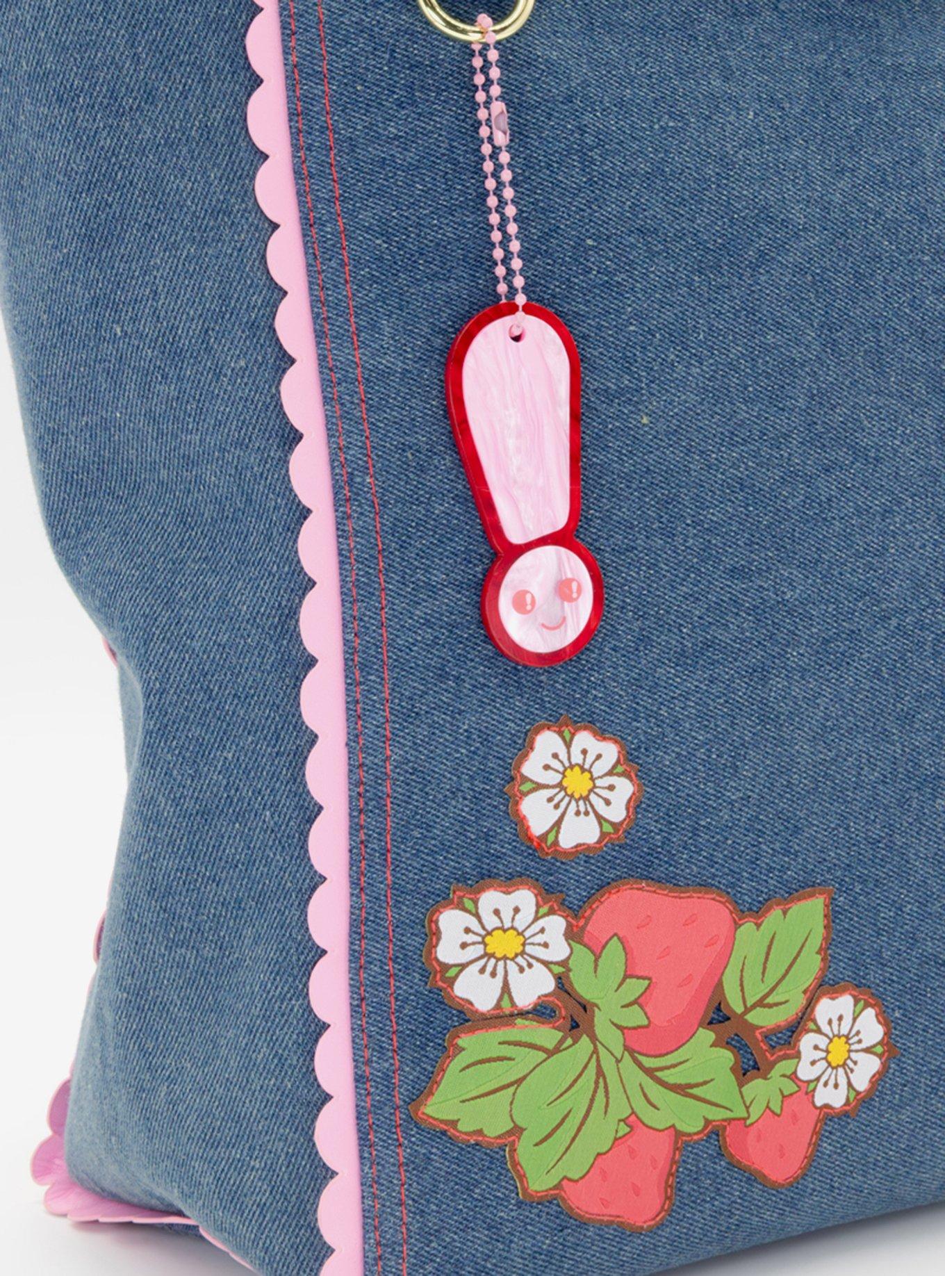 Whatever! Makes You Happy x Strawberry Shortcake Denim Tote Bag, , alternate
