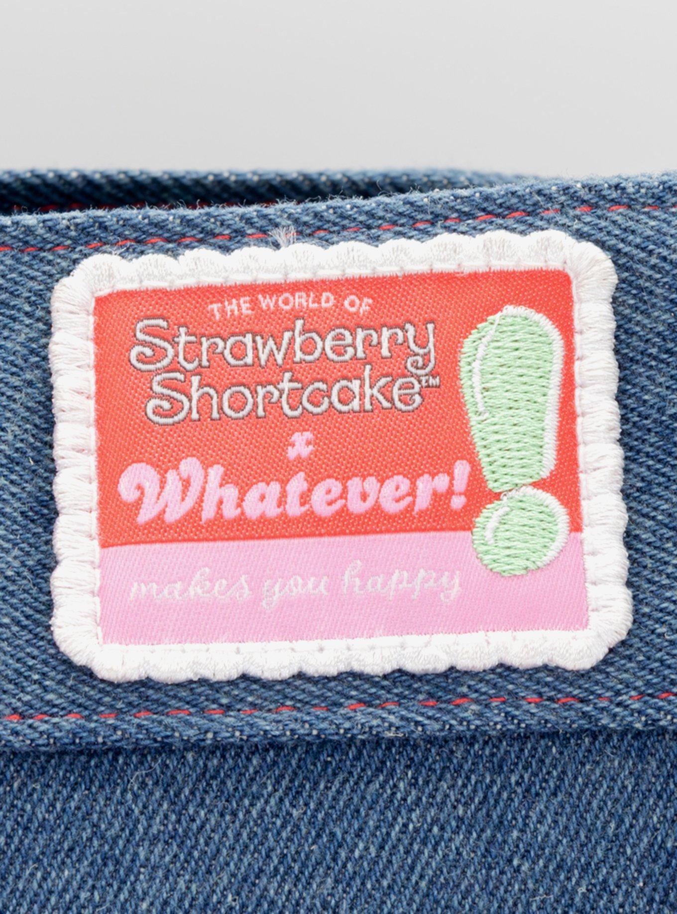 Whatever! Makes You Happy x Strawberry Shortcake Denim Tote Bag