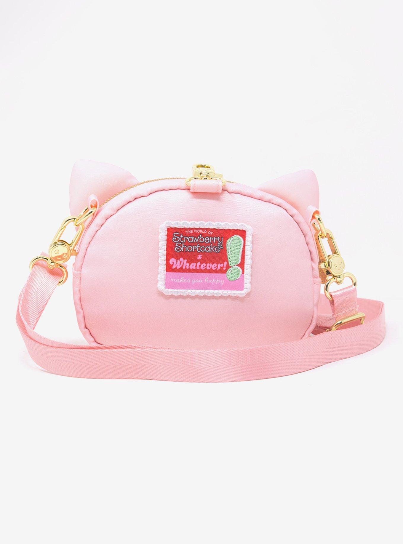Whatever! Makes You Happy x Strawberry Shortcake Custard Plush Coin Purse with Strap, , alternate