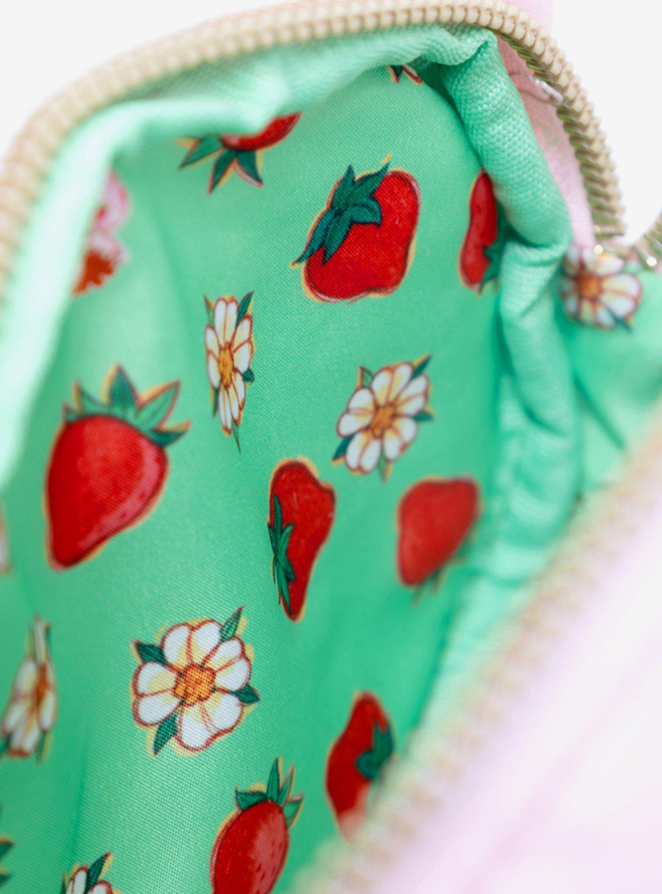 Whatever! Makes You Happy x Strawberry Shortcake Custard Plush Coin Purse with Strap, , alternate