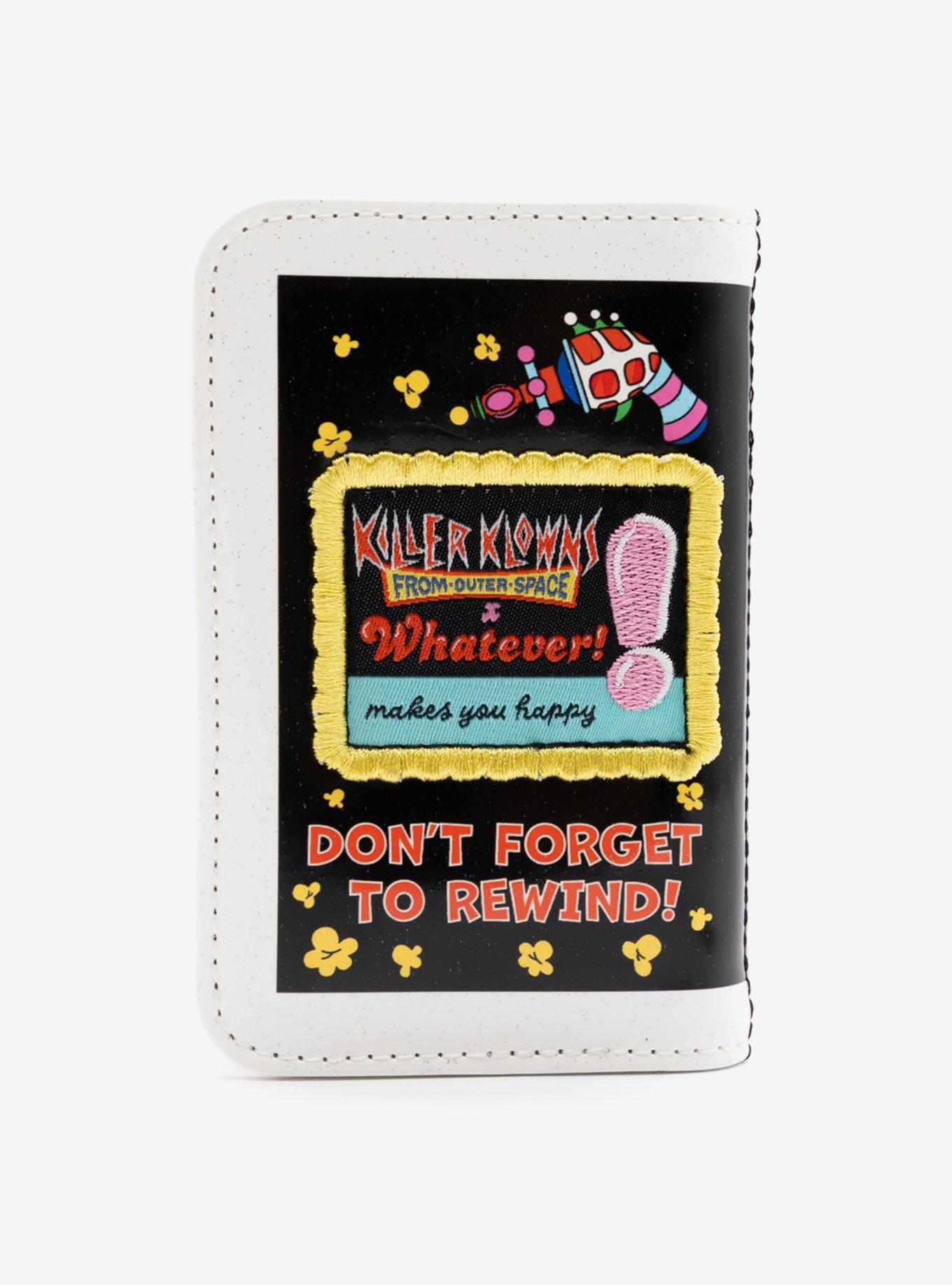 Whatever! Makes You Happy x Killer Klowns From Outer Space VHS Accordion Wallet, , alternate