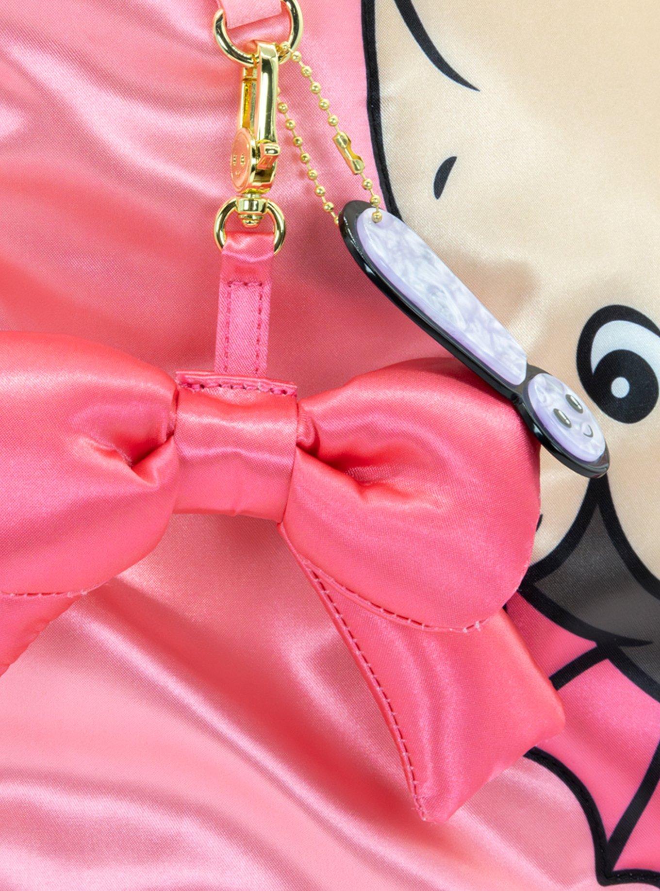 Whatever! Makes You Happy Kewpie Bat Puffy Tote Bag with Ribbon Charm, , alternate