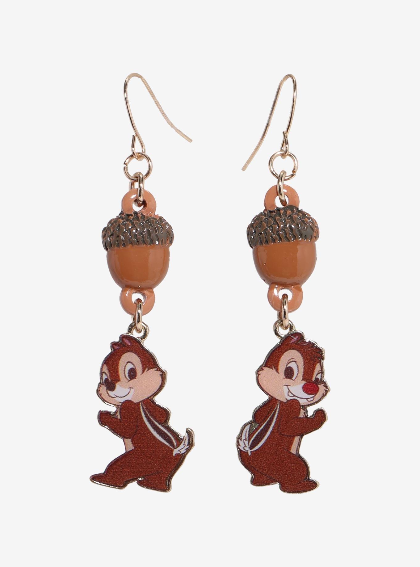 Disney Chip 'N' Dale Acorn Mismatch Earrings, , hi-res
