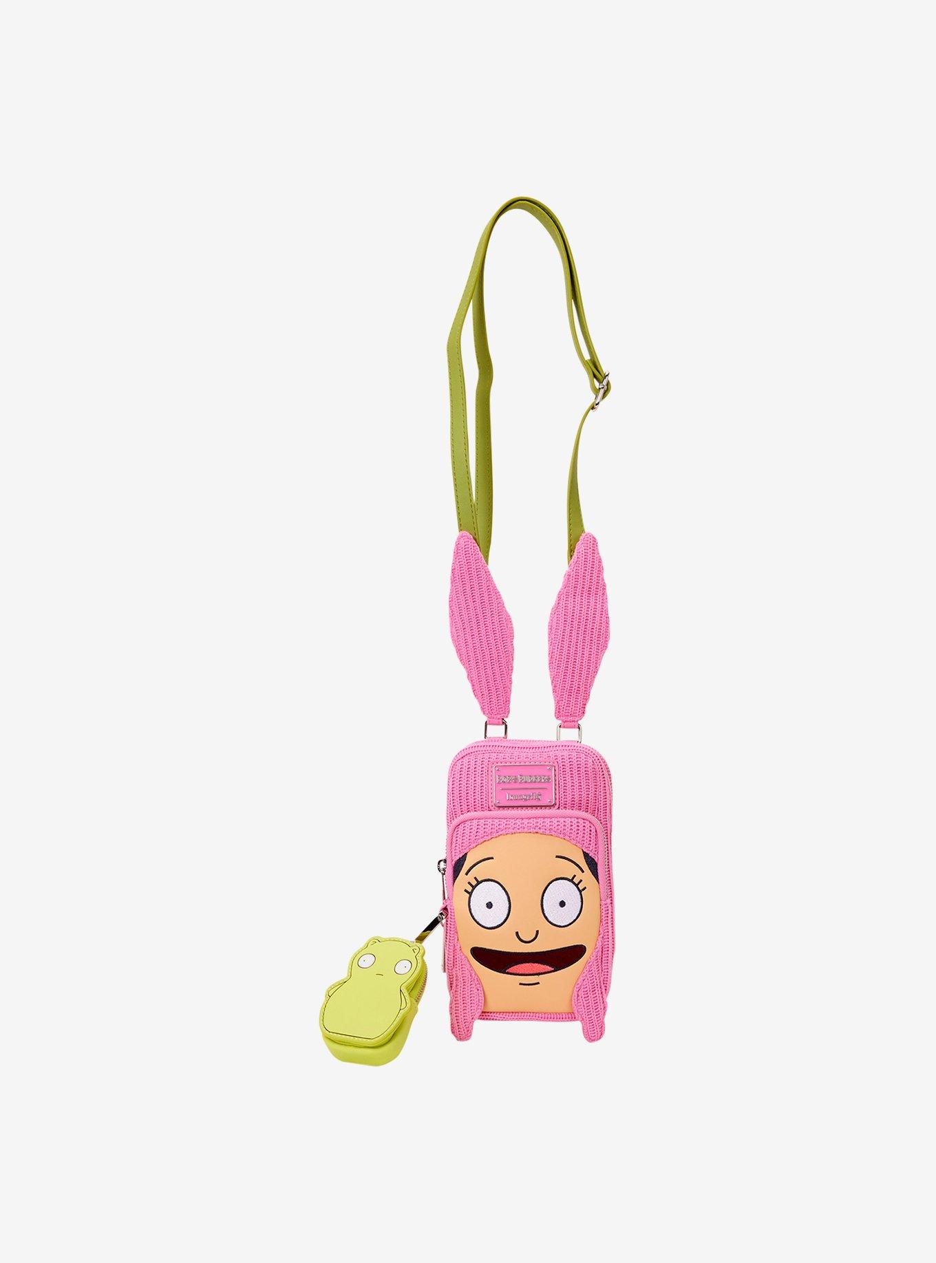 Loungefly Bob's Burgers Louise Figural Crossbody Bag with Glow-in-the-Dark Coin Purse, , hi-res